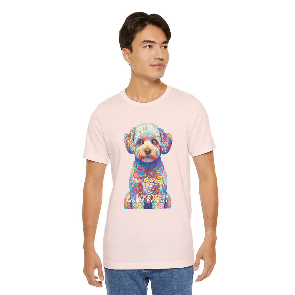 Maltipoo T Shirt | Living Work of Art Collection | Pointillism Style