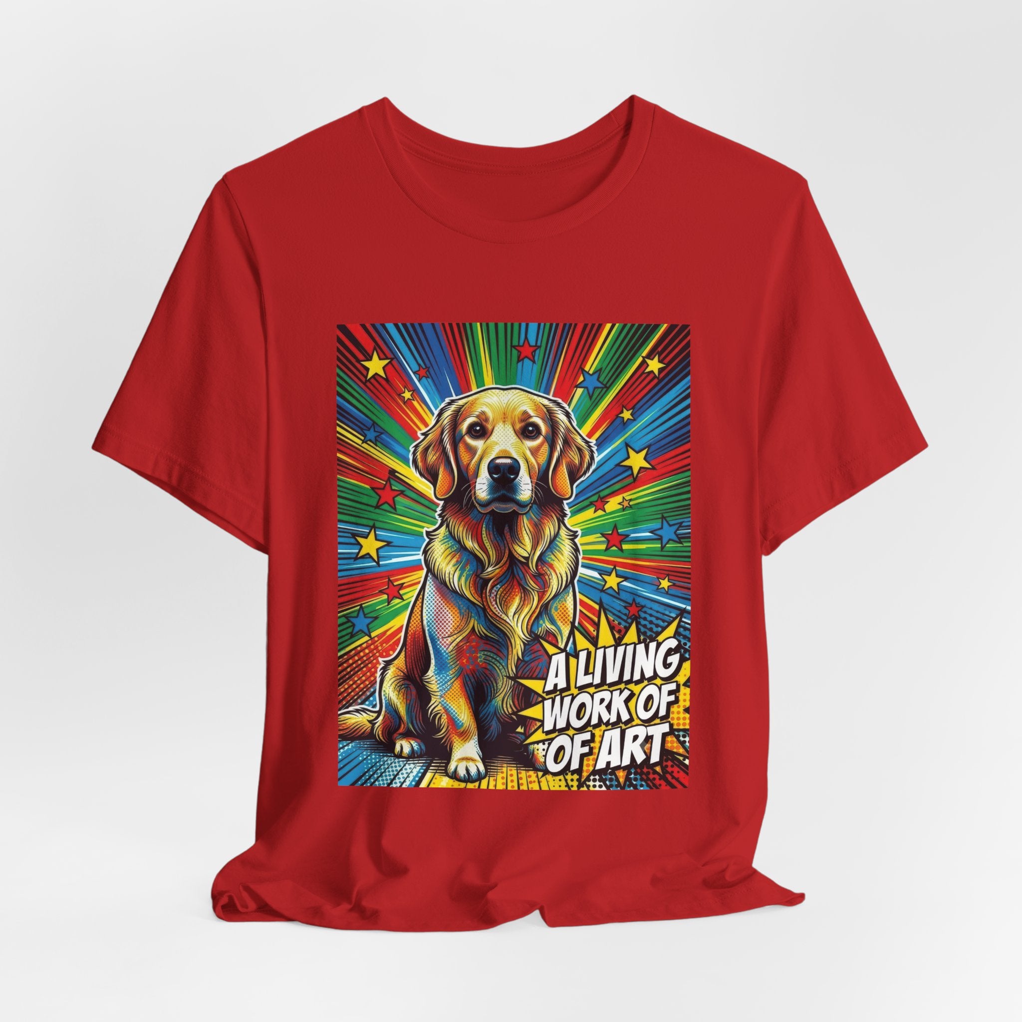 Golden Retriever T Shirt | Living Work of Art Collection | Pop Art