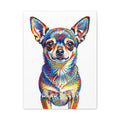 Chihuahua Canvas Wall Art | Living Work of Art Collection | Pointillism Style Print
