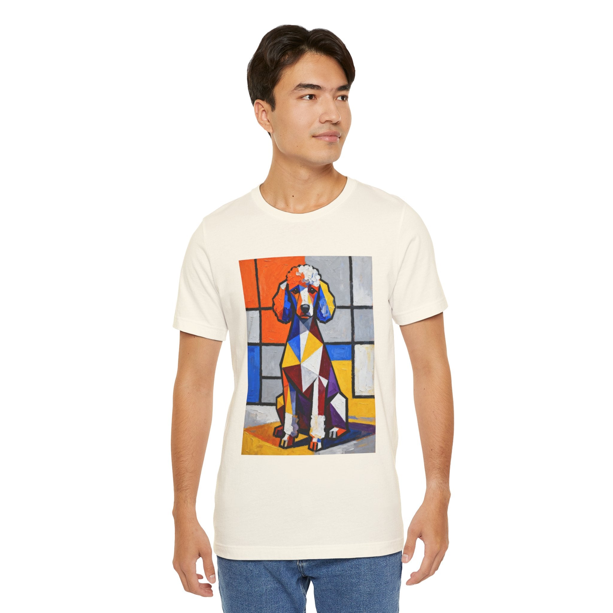 Poodle T Shirt | Living Work of Art Collection | Cubist Style