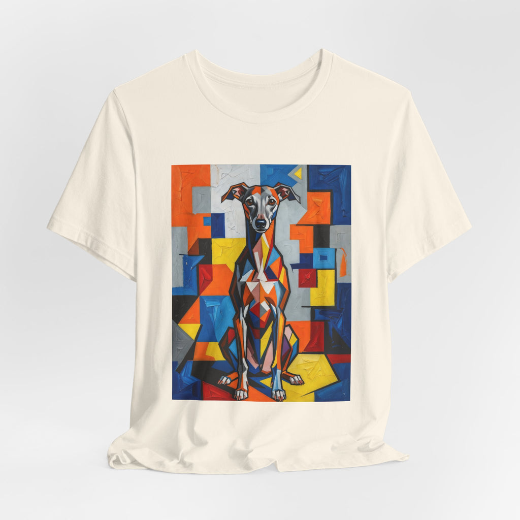 Italian Greyhound T Shirt | Living Work of Art Collection | Cubist Style