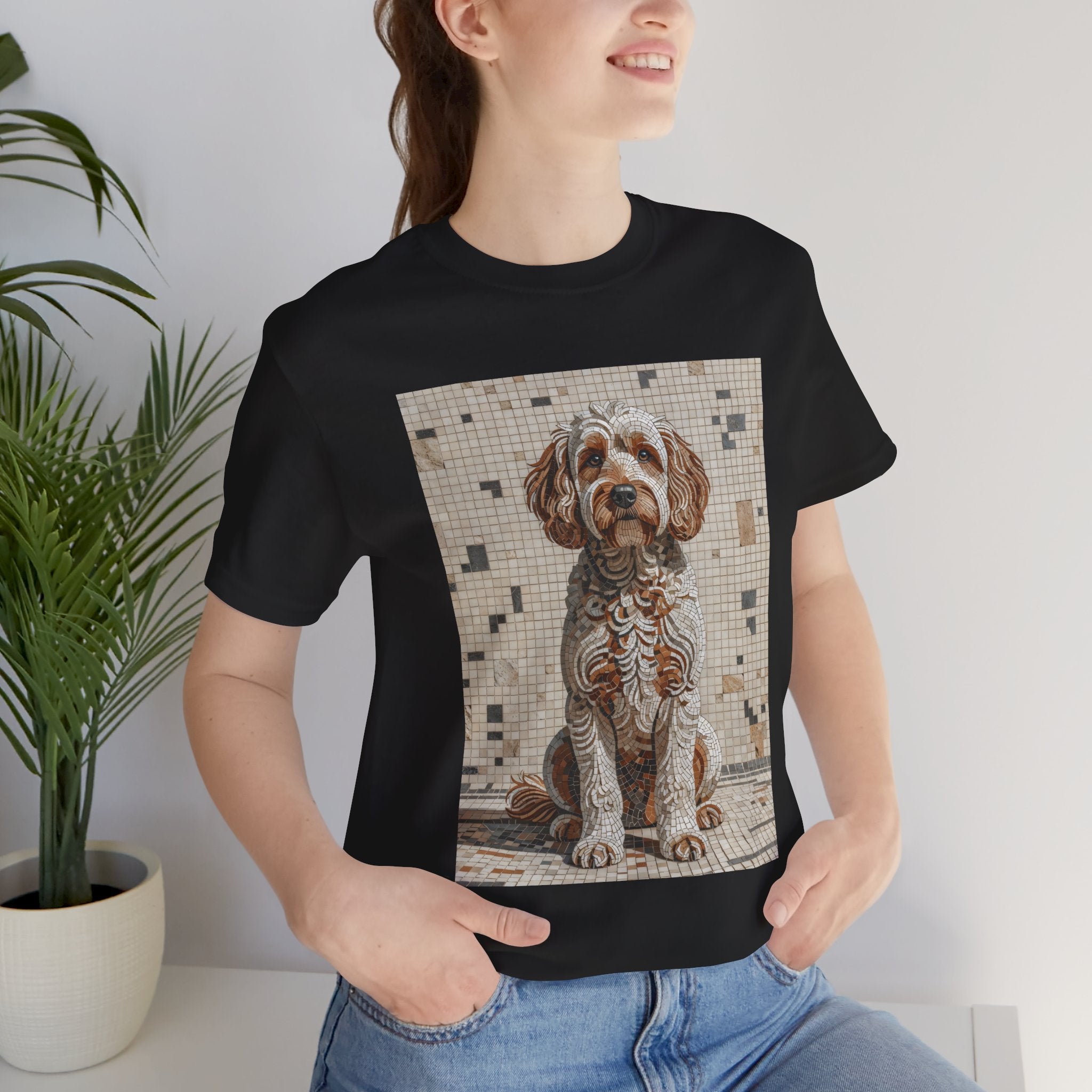 Schnoodle T Shirt | Living Work of Art Collection | Mosaic Style