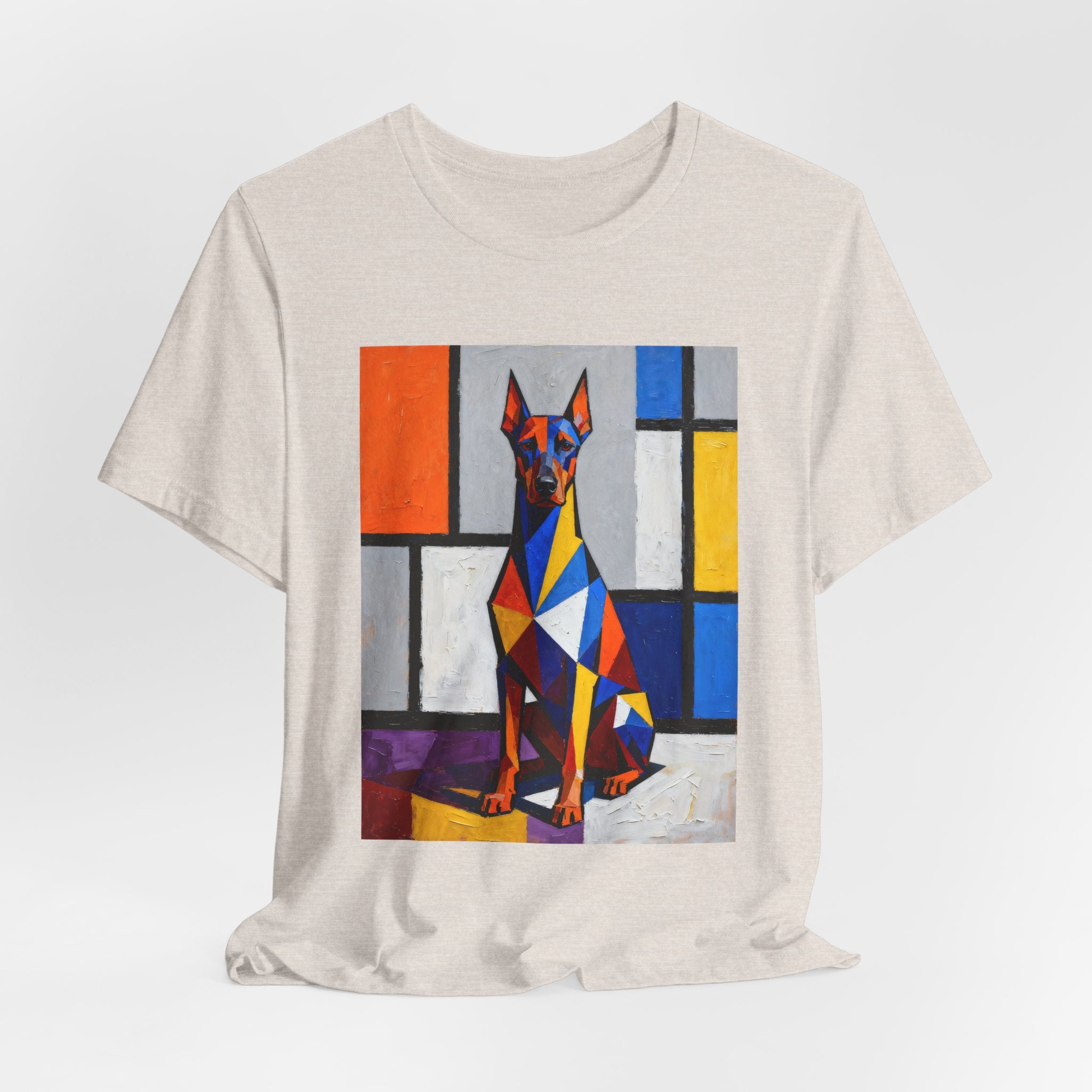 Doberman Pinscher T Shirt | Living Work of Art Collection | Cubist Style