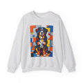 Bernese Mountain Dog Sweatshirt | Living Work of Art Collection | Cubist Style