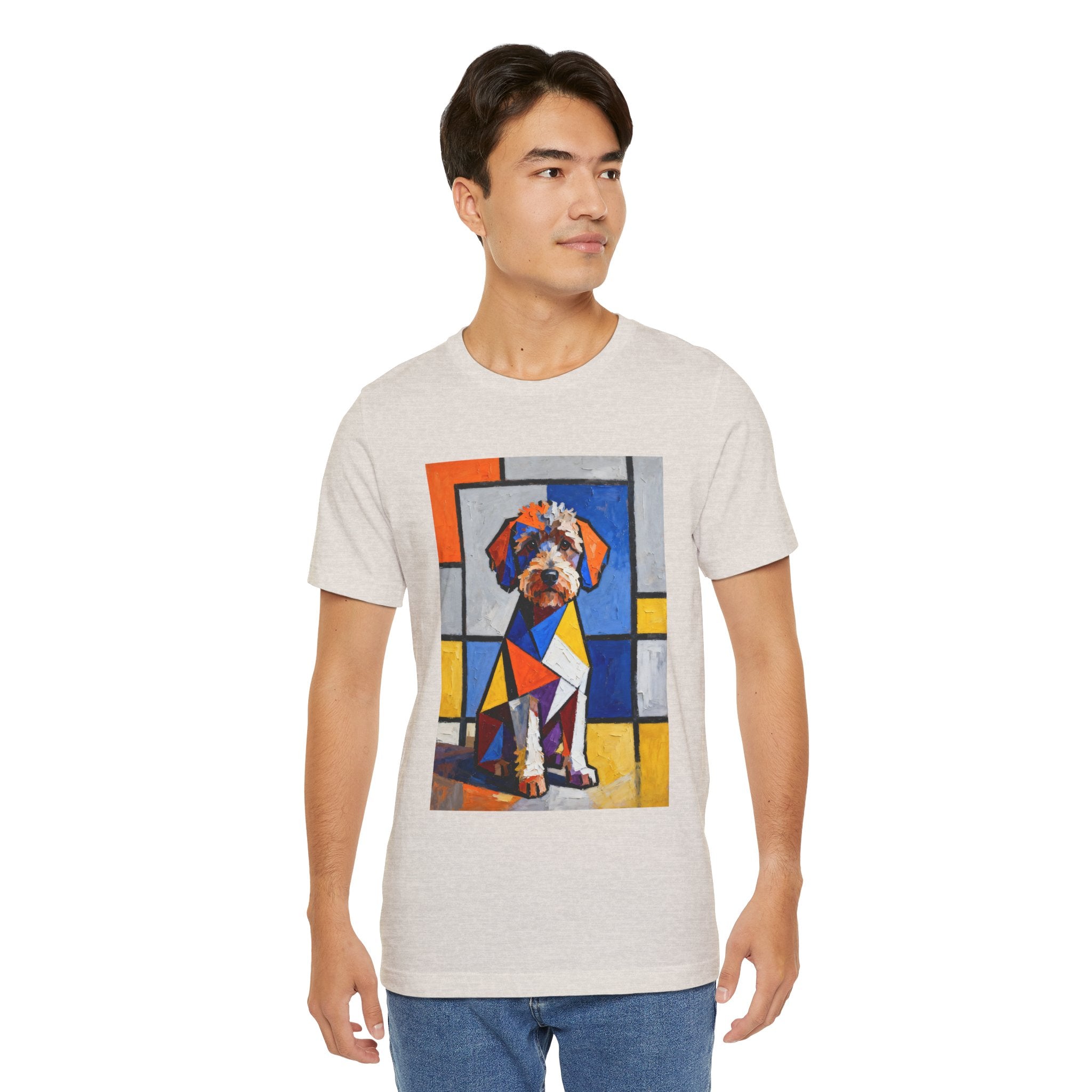 Schnoodle T Shirt | Living Work of Art Collection | Cubist Style