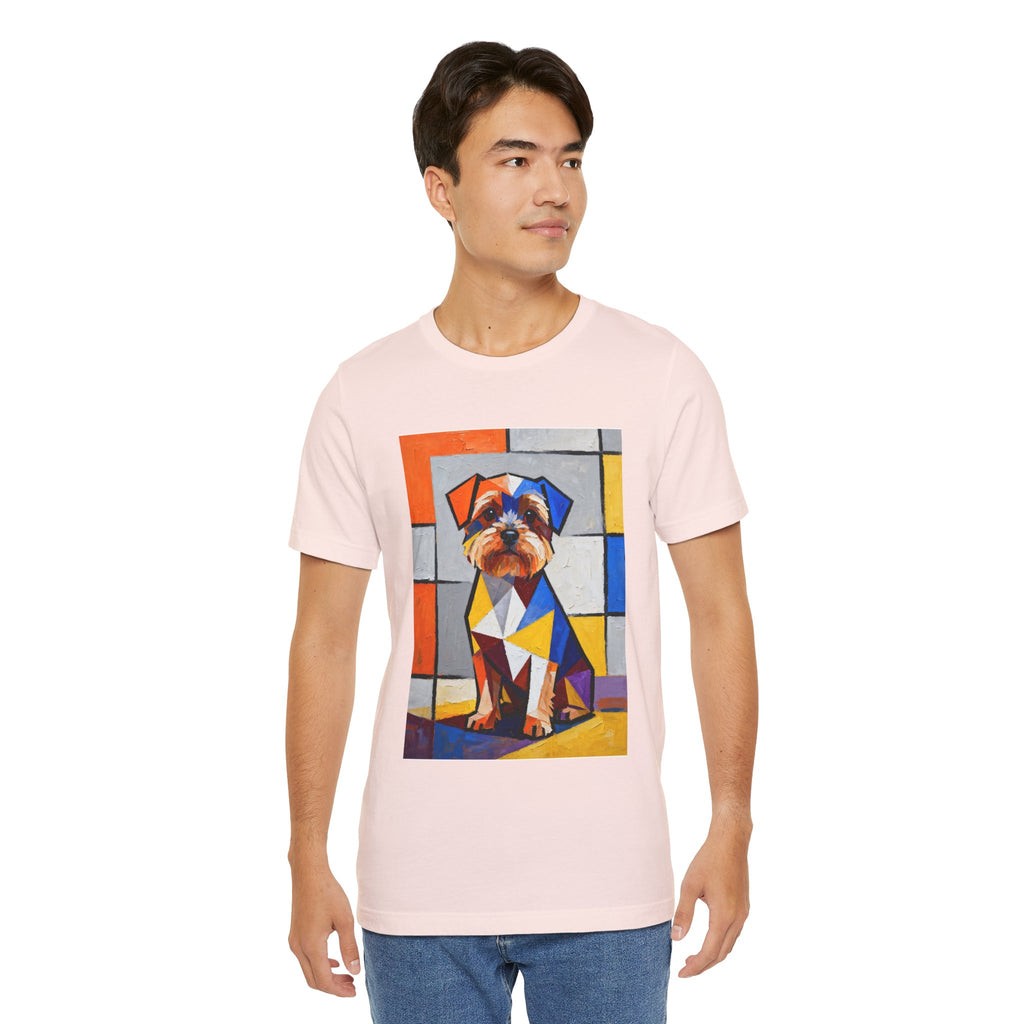 Yorkipoo T Shirt | Living Work of Art Collection | Cubist Style