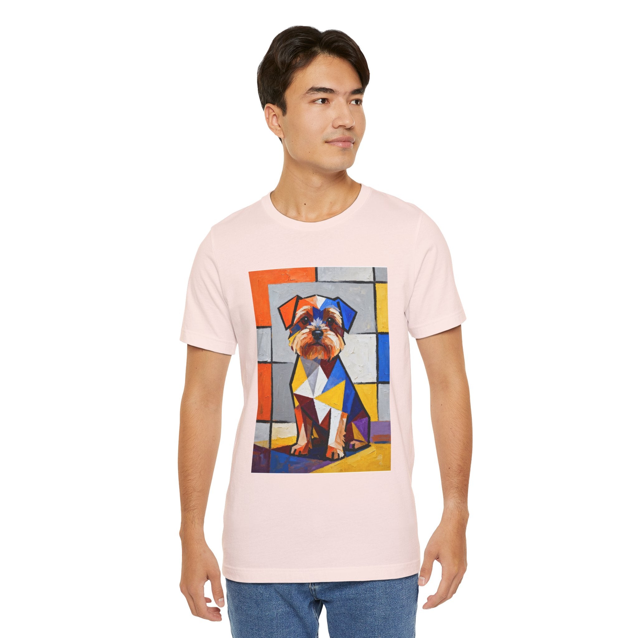 Yorkipoo T Shirt | Living Work of Art Collection | Cubist Style