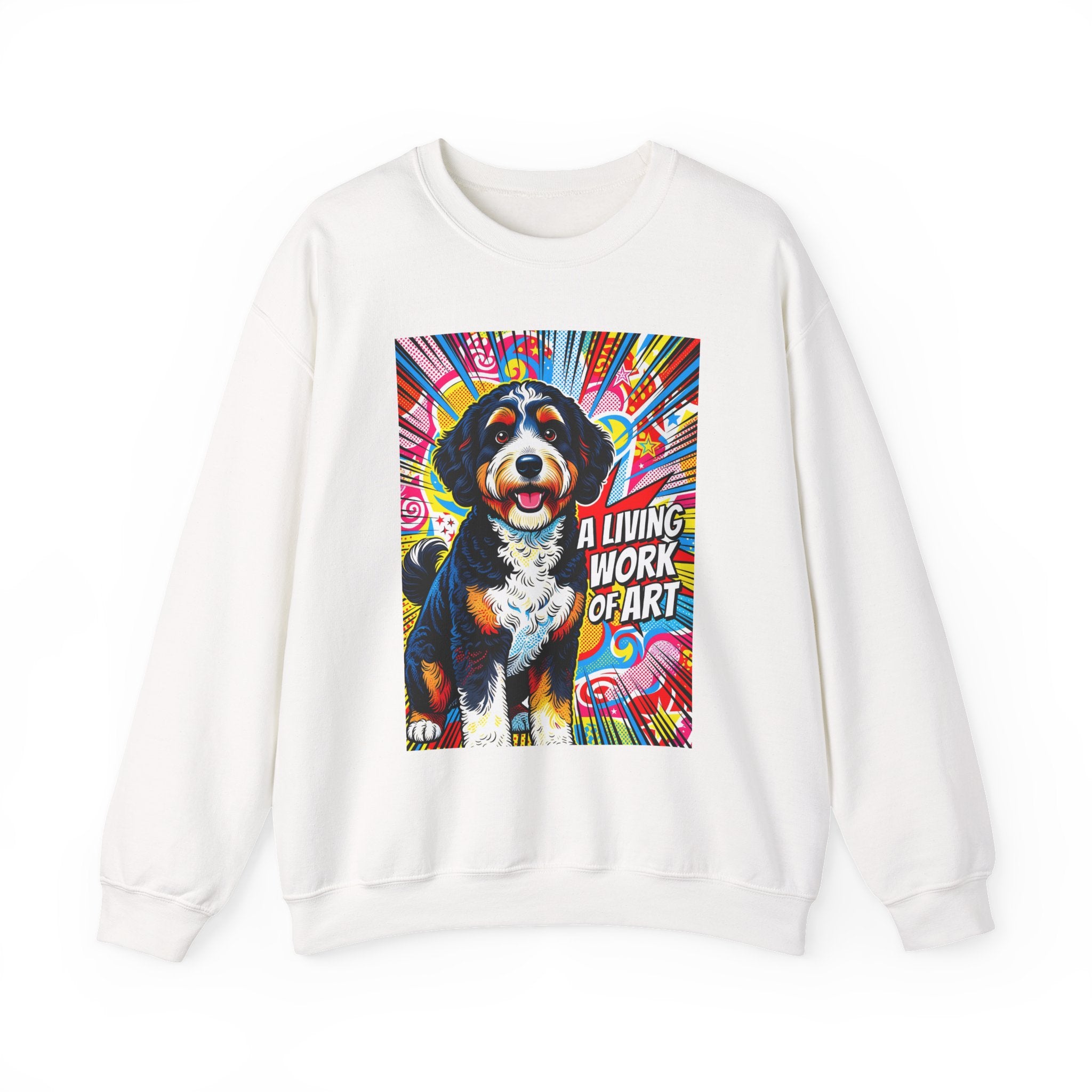 Bernedoodle Sweatshirt | Living Work of Art Collection | Pop Art