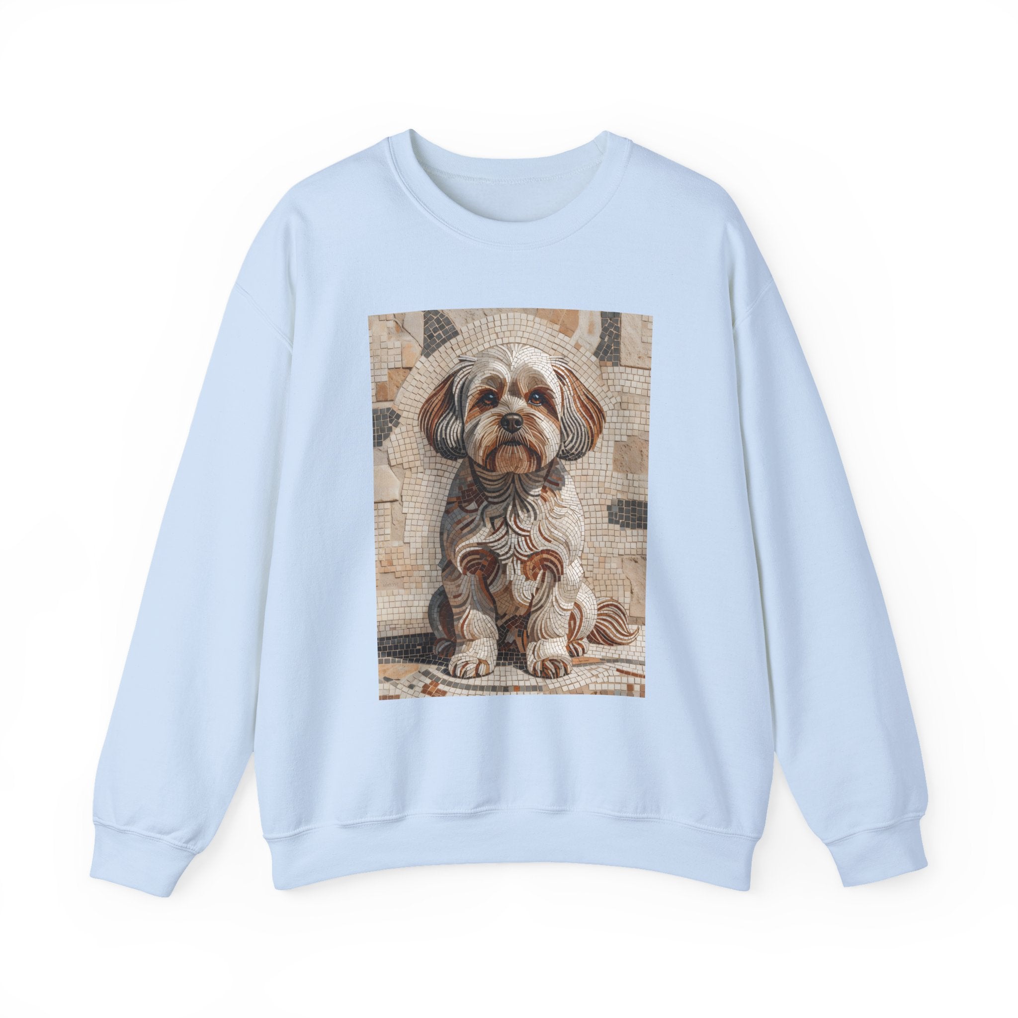 Shih-Poo Sweatshirt | Living Work of Art Collection | Mosaic Style