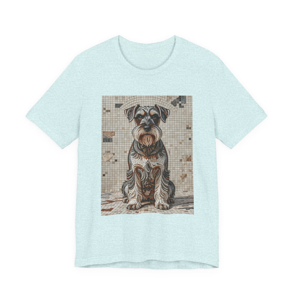 Schnauzer T Shirt | Living Work of Art Collection | Mosaic Style