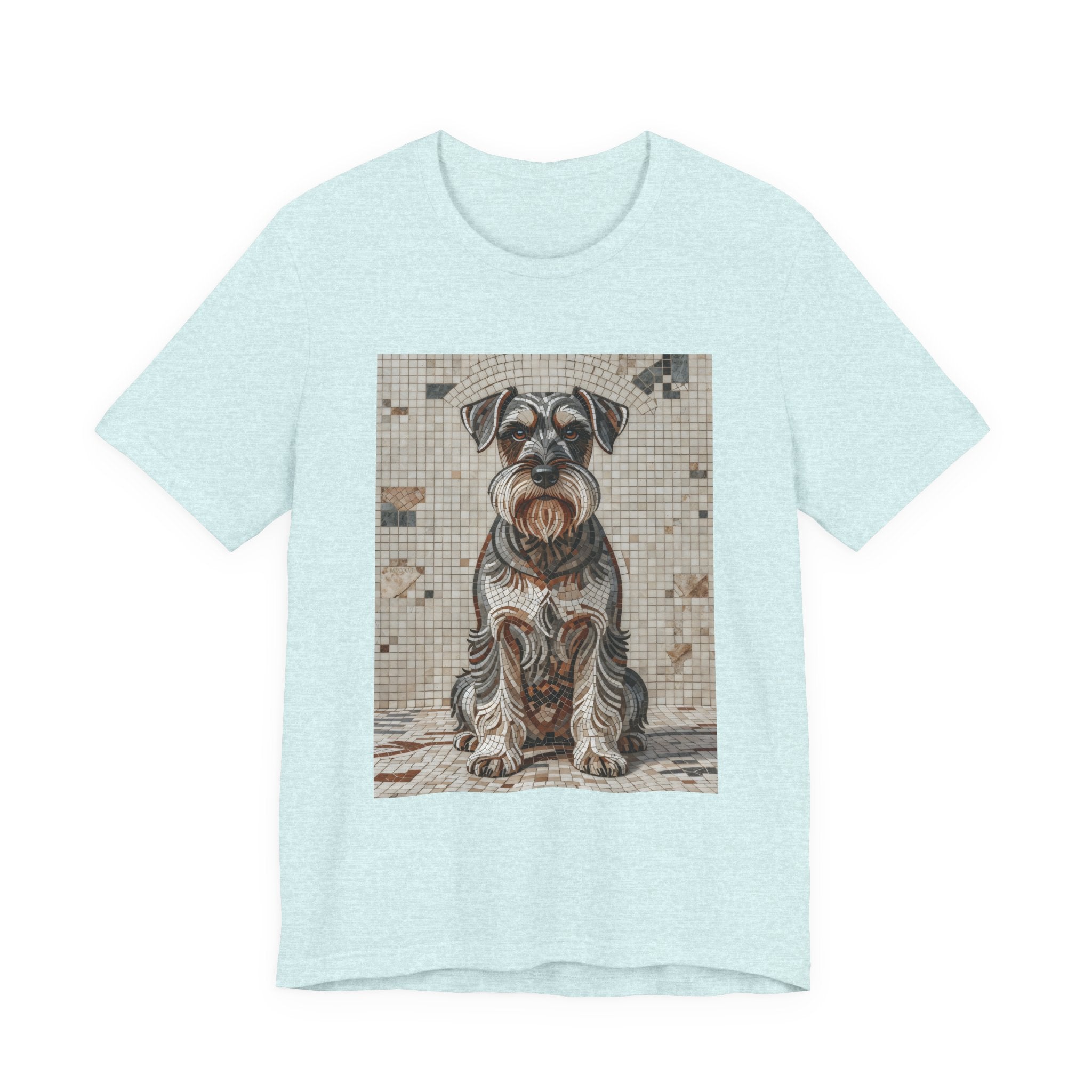 Schnauzer T Shirt | Living Work of Art Collection | Mosaic Style