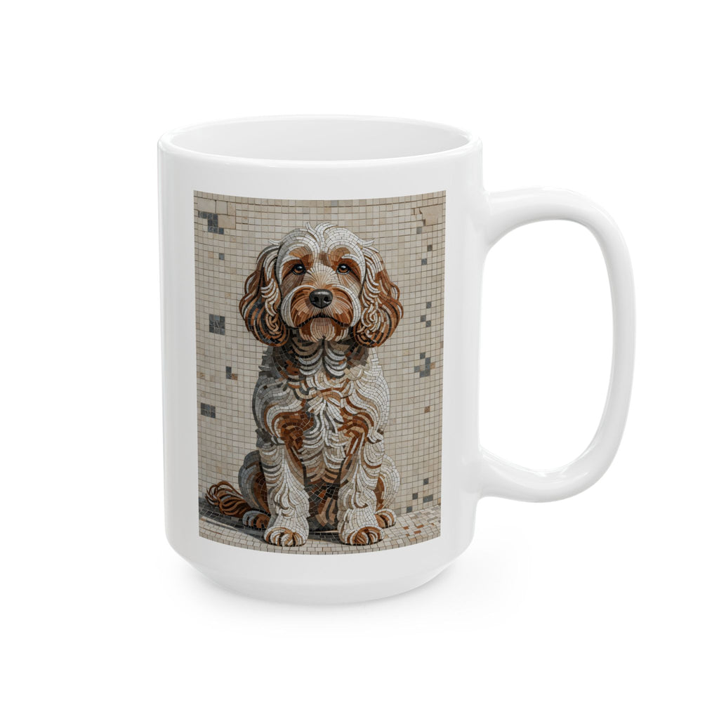 Cockapoo Coffee Mug | Living Work of Art Collection | Mosaic Style