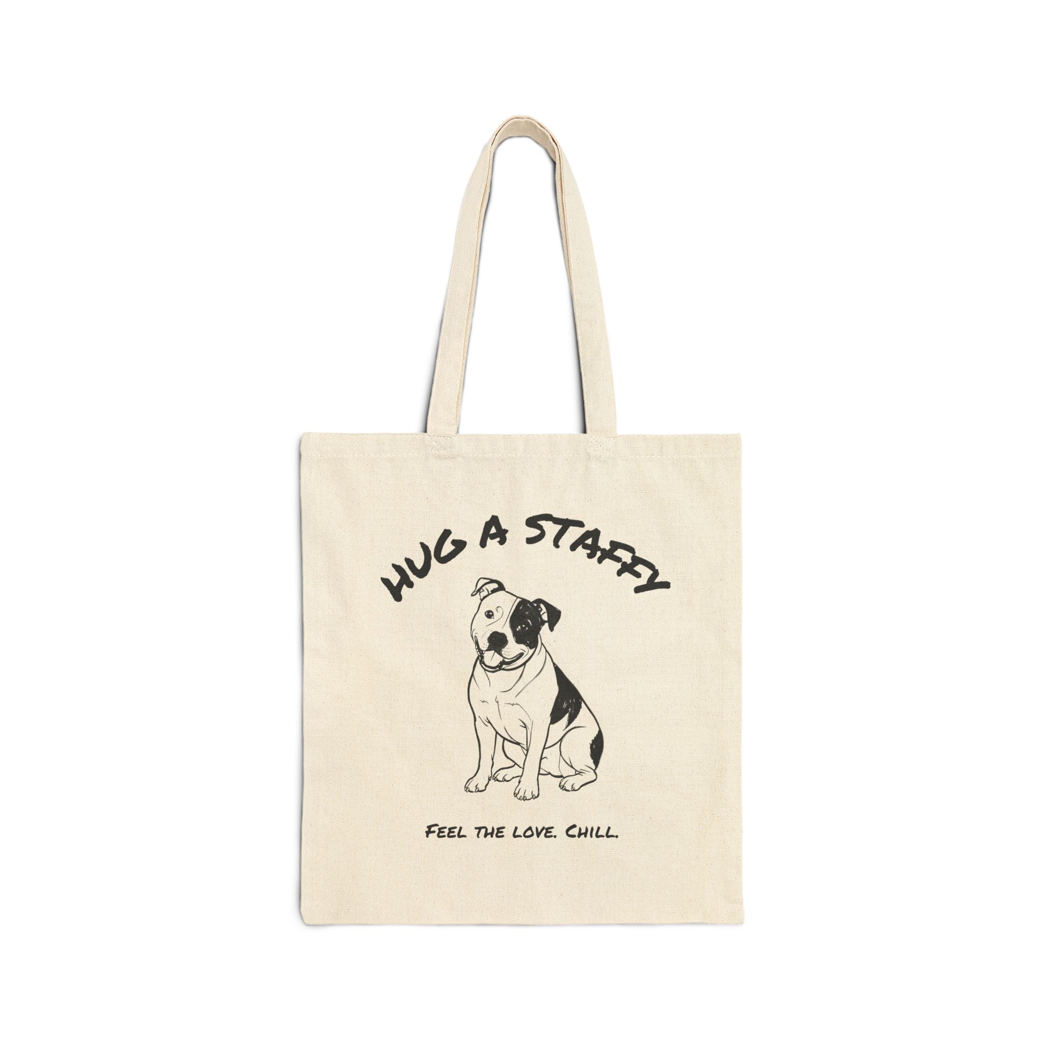 Staffordshire Bull Terrier Tote Bag | Hug a Staffy