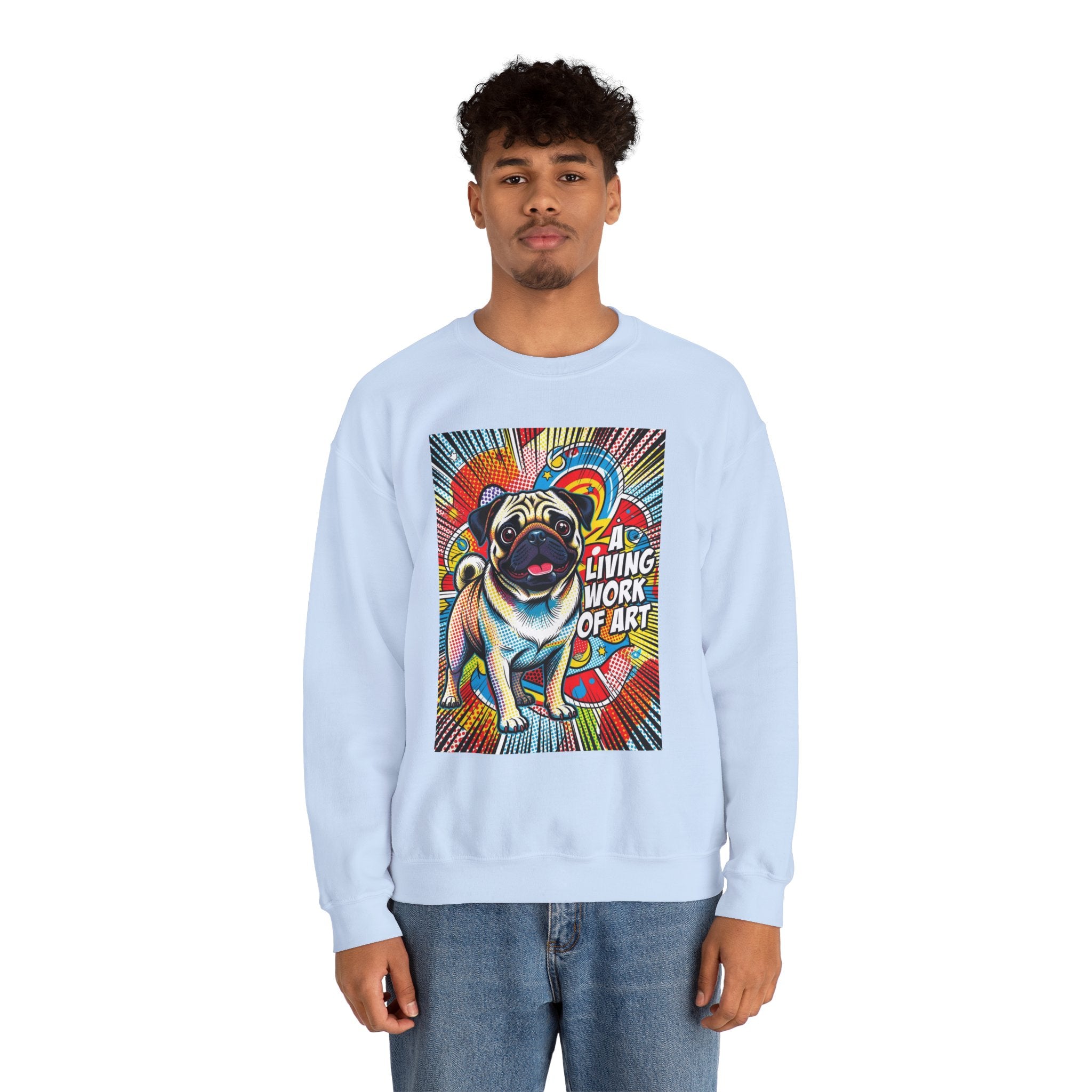 Pug Sweatshirt | Living Work of Art Collection | Pop Art