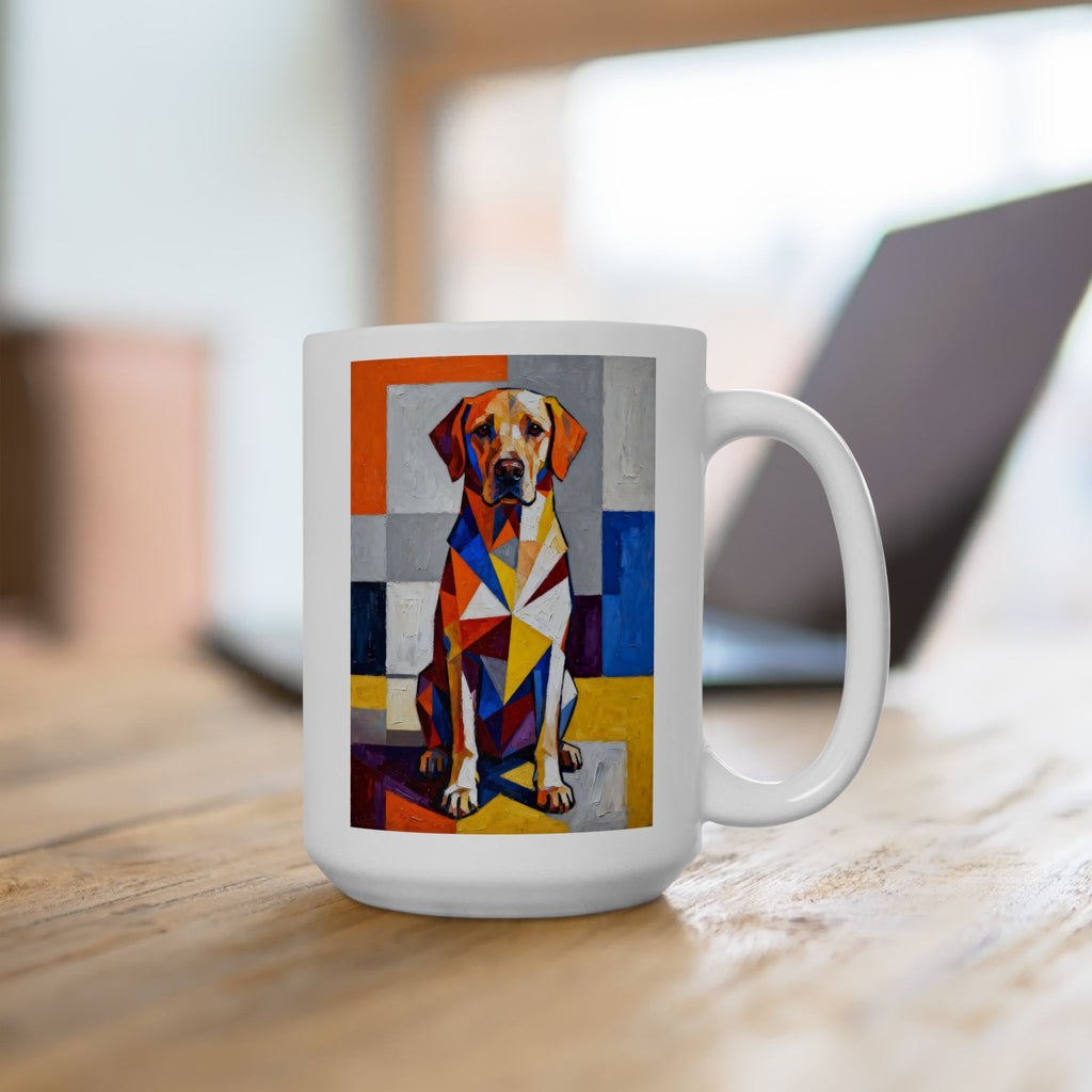 Labrador Retriever Coffee Mug | Living Work of Art Collection | Cubist Style