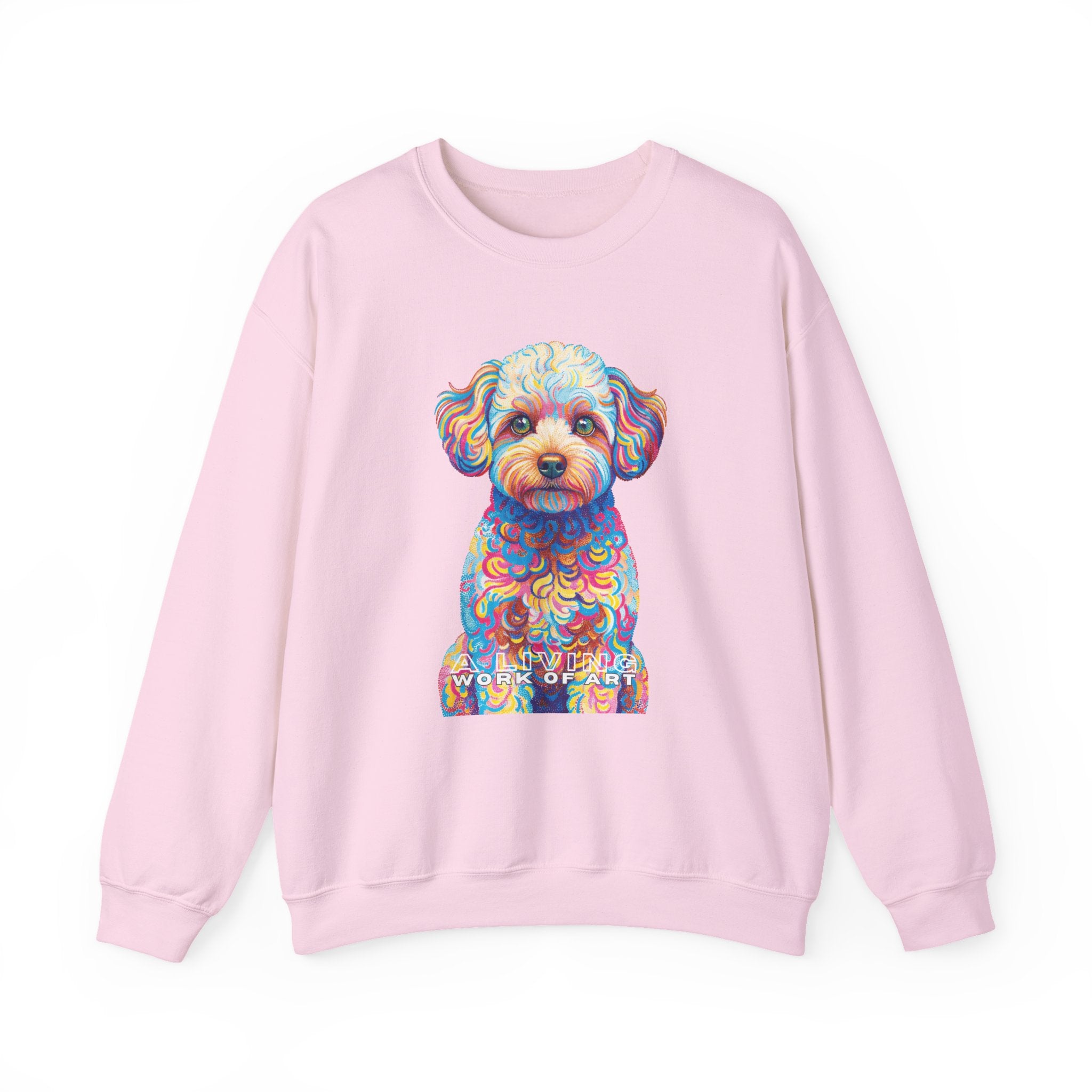 Maltipoo Sweatshirt | Living Work of Art Collection | Pointillism Style