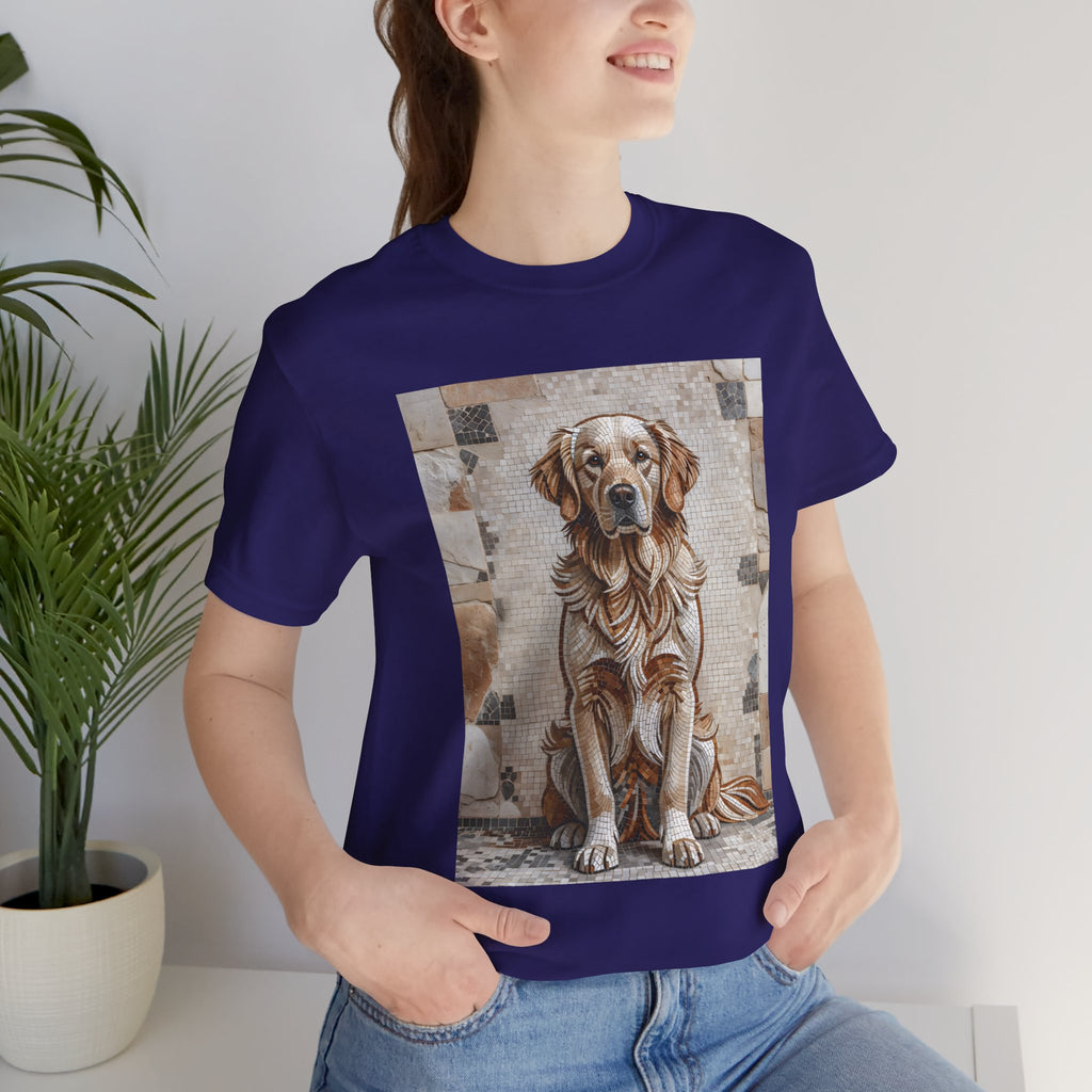 Golden Retriever T Shirt | Living Work of Art Collection | Mosaic Style
