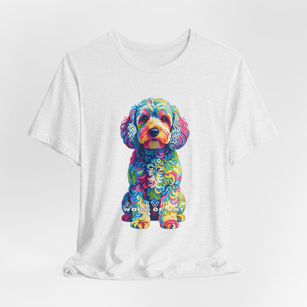 Cockapoo T Shirt | Living Work of Art Collection | Pointillism Style