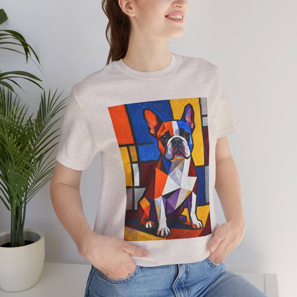 French Bulldog T Shirt | Living Work of Art Collection | Cubist Style