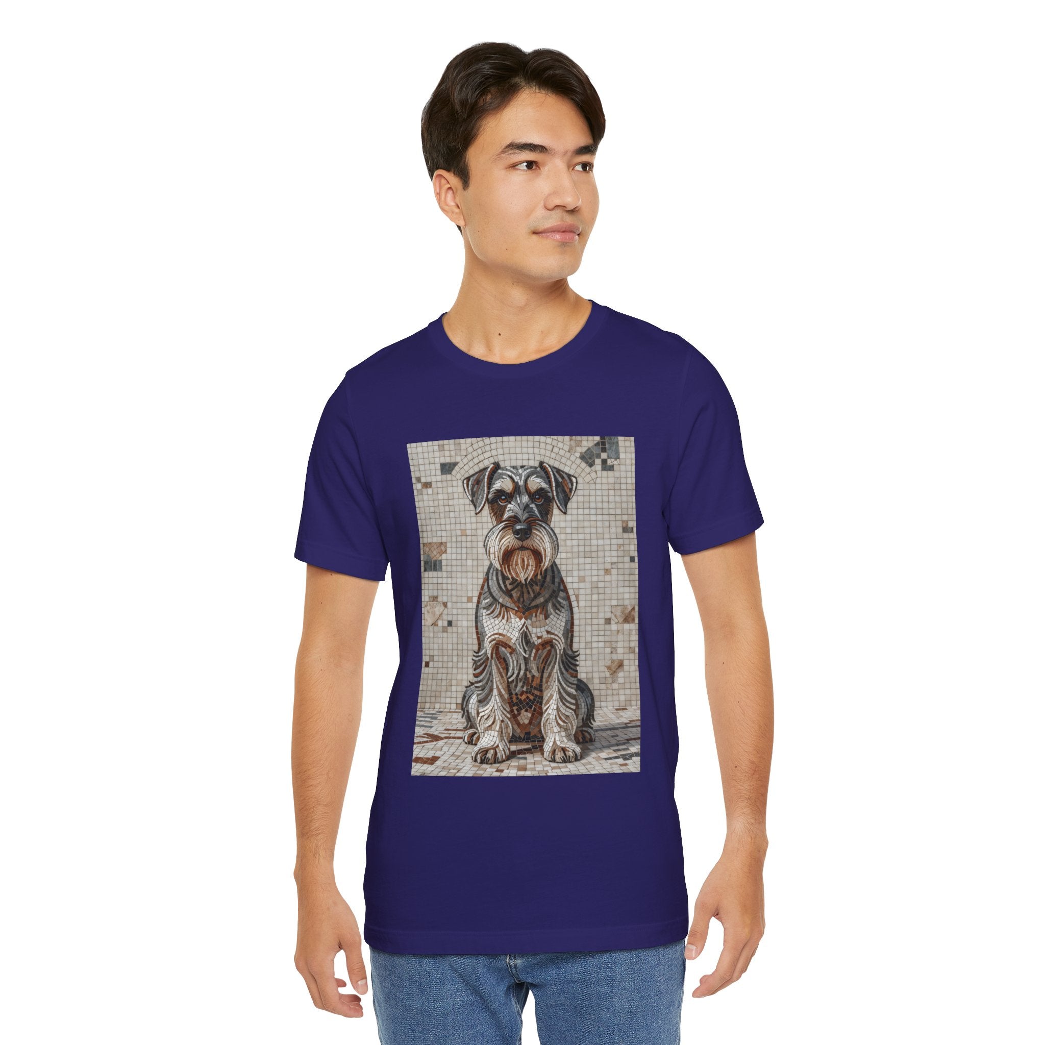 Schnauzer T Shirt | Living Work of Art Collection | Mosaic Style