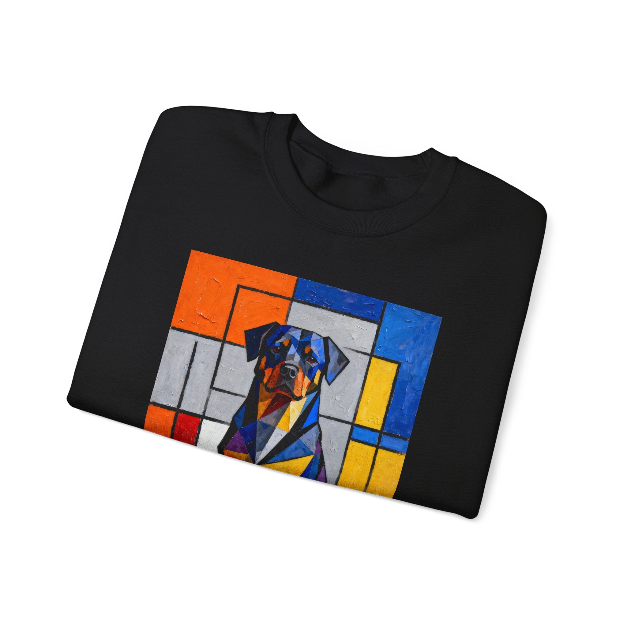 Rottweiler Sweatshirt | Living Work of Art Collection | Cubist Style