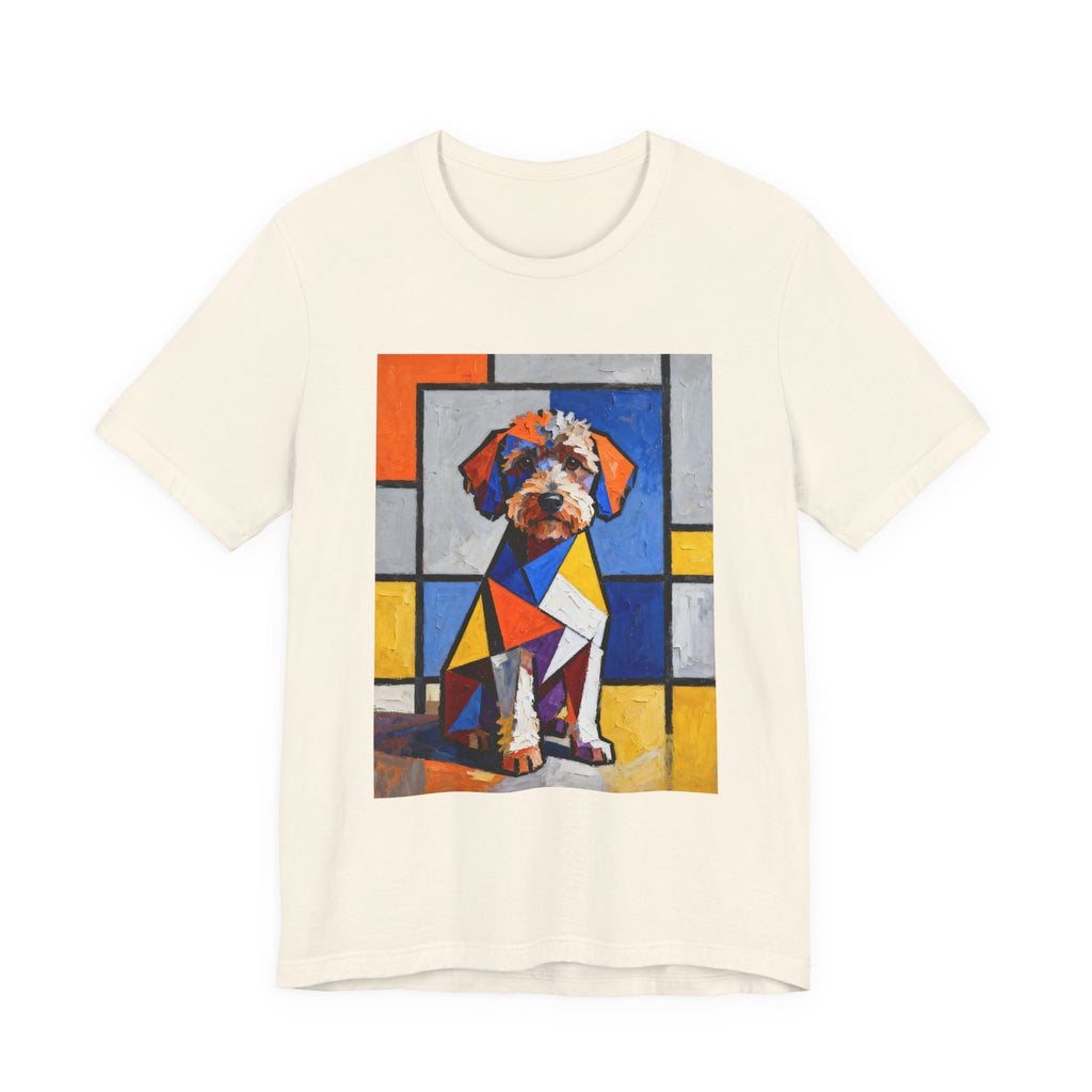 Schnoodle T Shirt | Living Work of Art Collection | Cubist Style