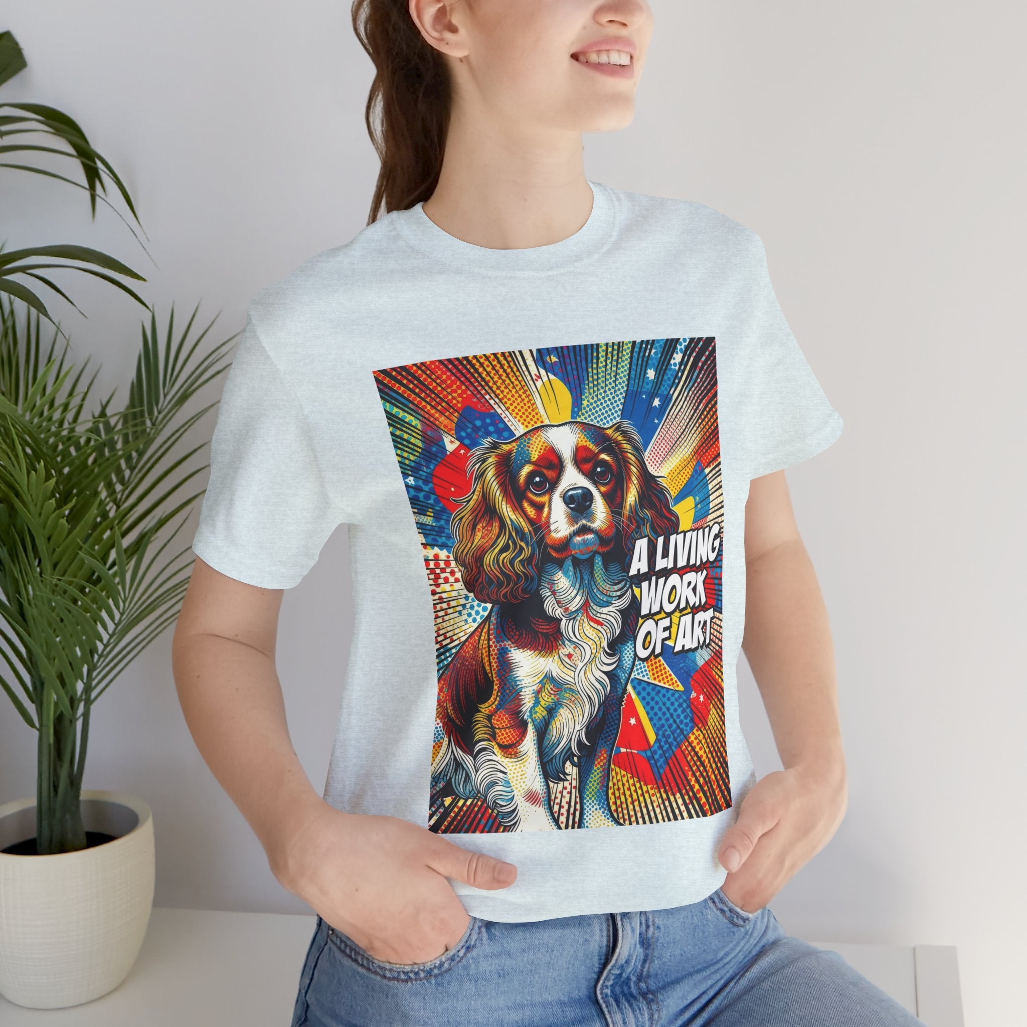 Cavalier King Charles Spaniel T Shirt | Living Work of Art Collection | Pop Art