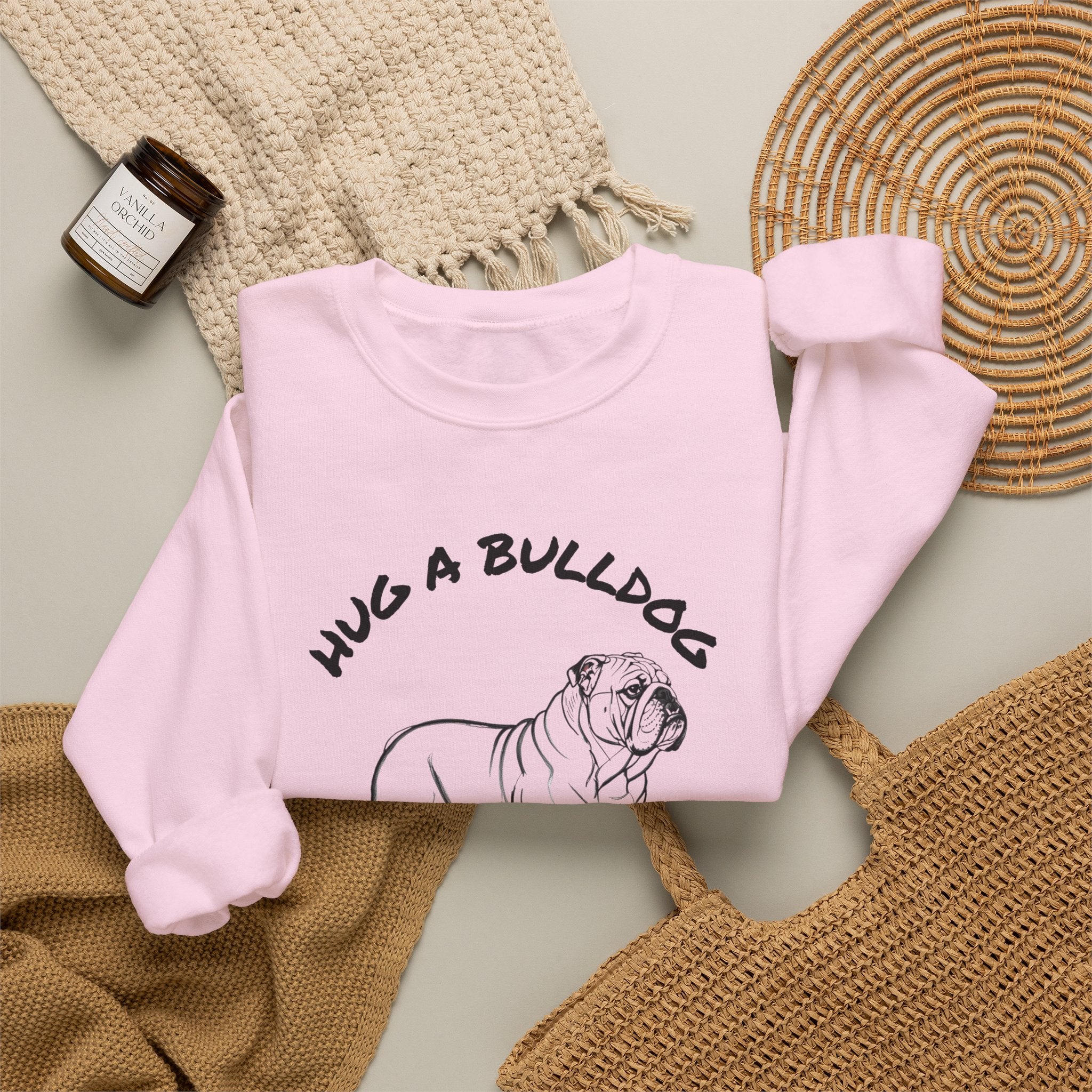 Bulldog Sweatshirt | Hug A Bulldog