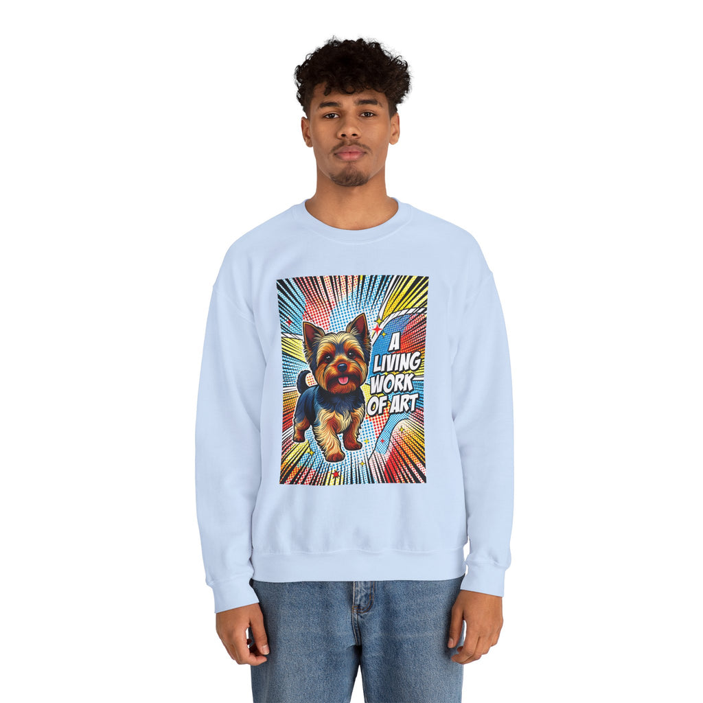 Yorkshire Terrier Sweatshirt | Living Work of Art Collection | Pop Art