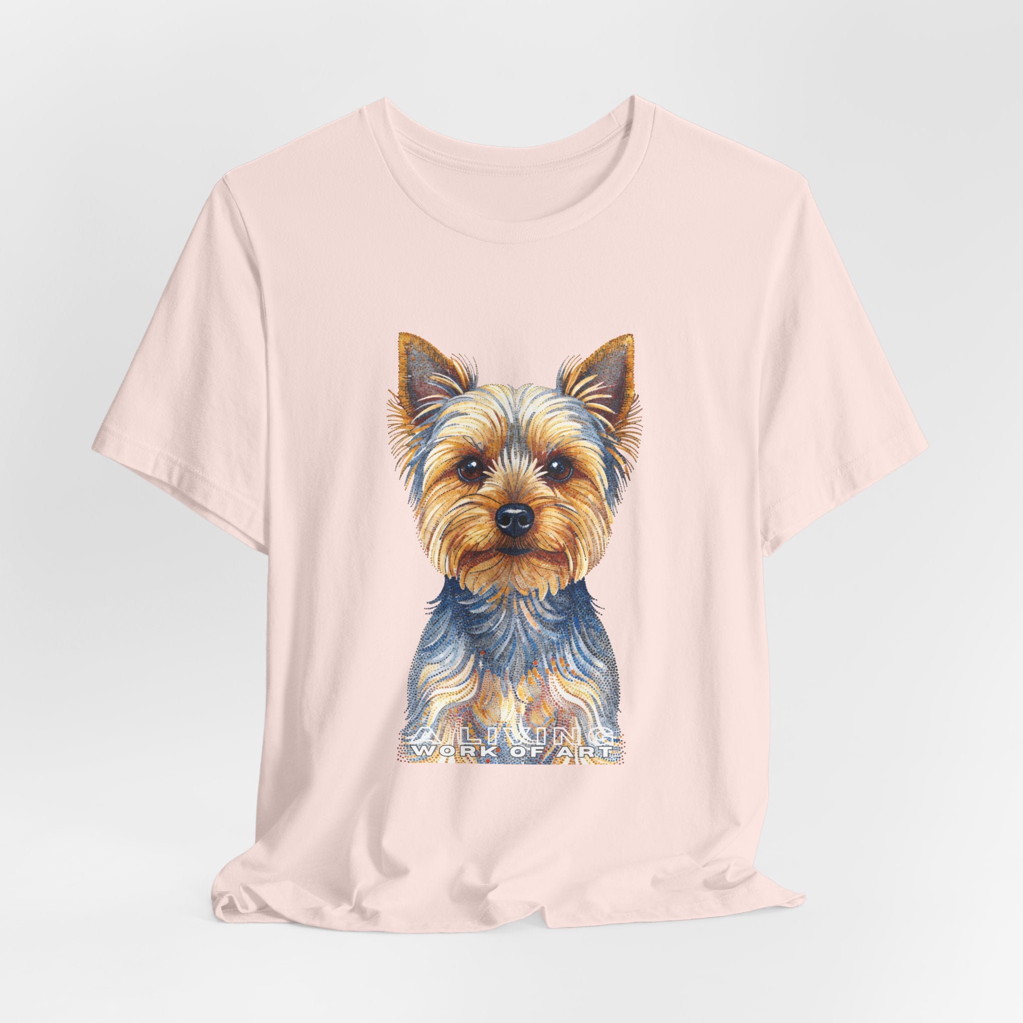 Yorkshire Terrier T Shirt | Living Work of Art Collection | Pointillism Style