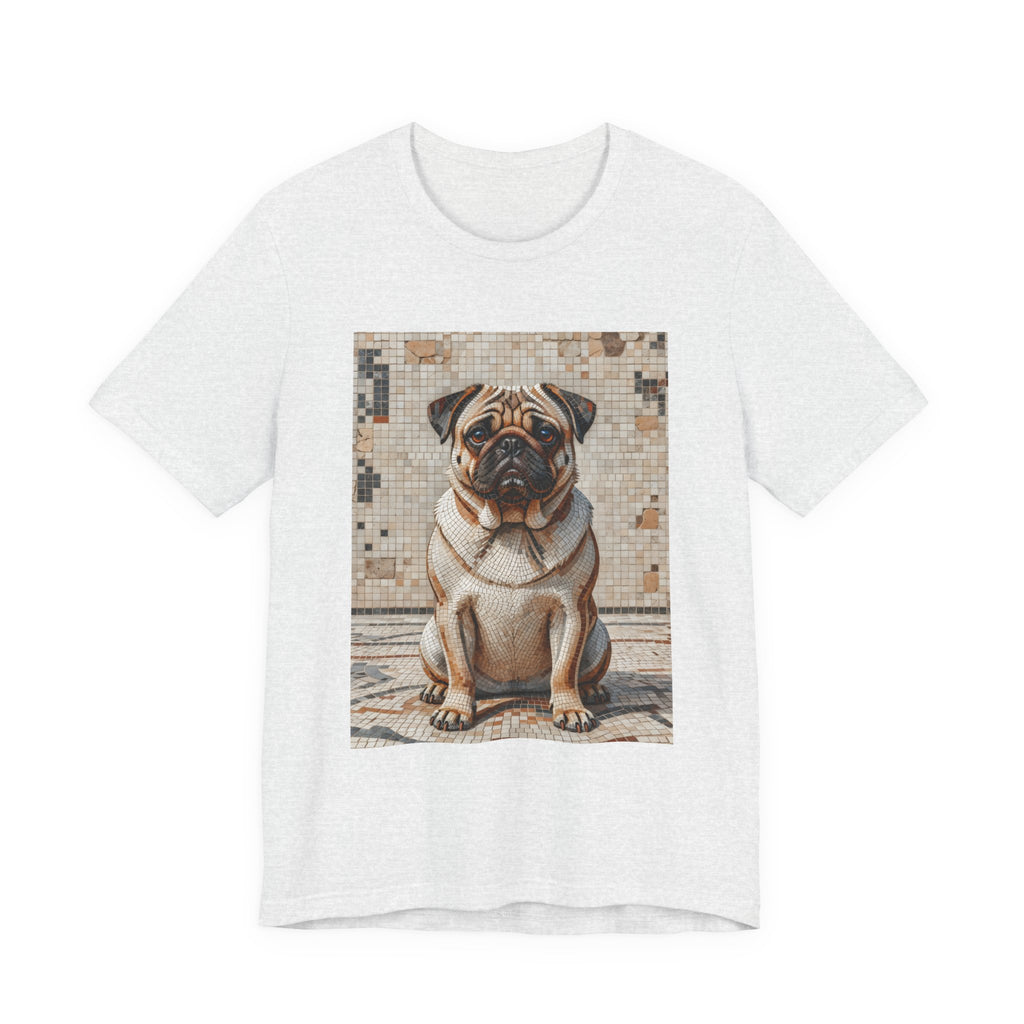 Pug T Shirt | Living Work of Art Collection | Mosaic Style
