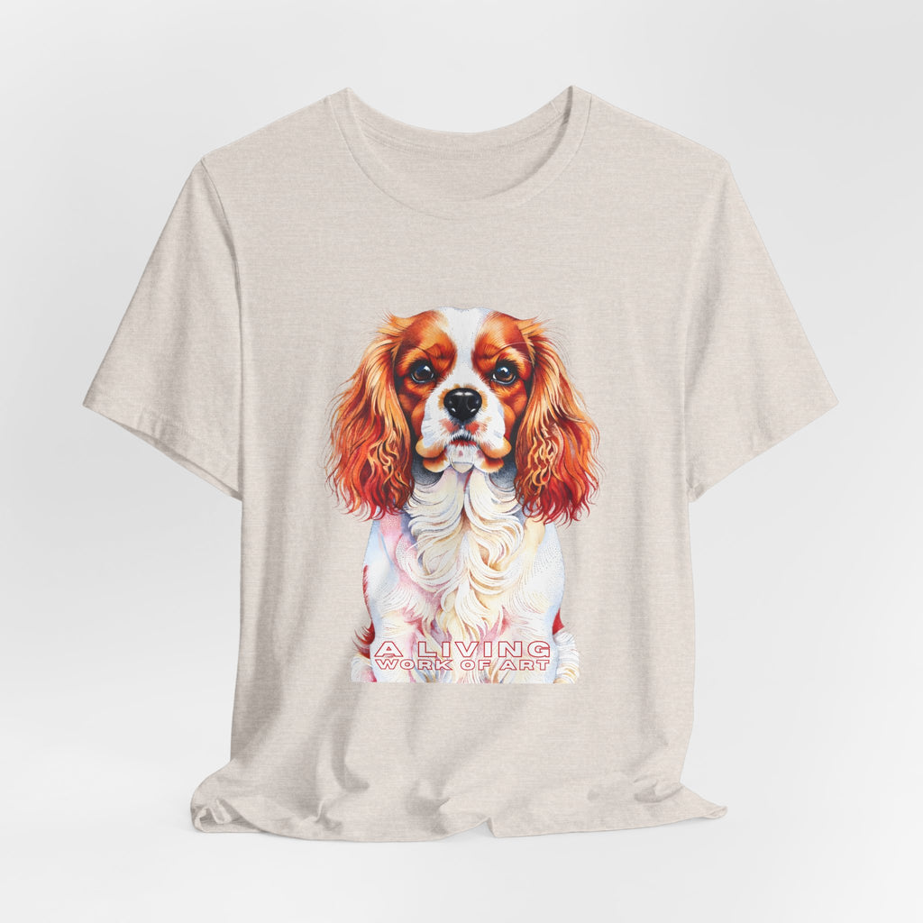 Cavalier King Charles Spaniel T Shirt | Living Work of Art Collection | Pointillism Style