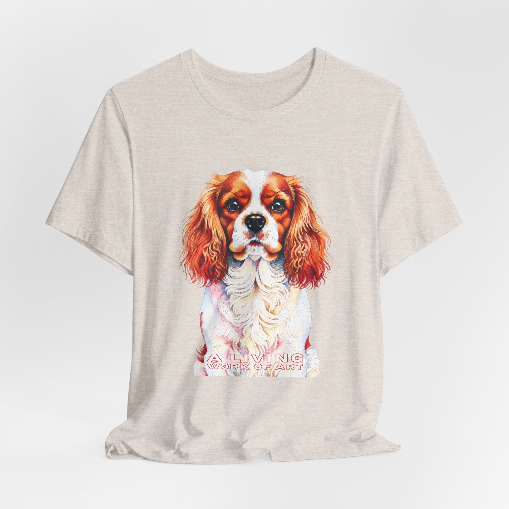 Cavalier King Charles Spaniel T Shirt | Living Work of Art Collection | Pointillism Style