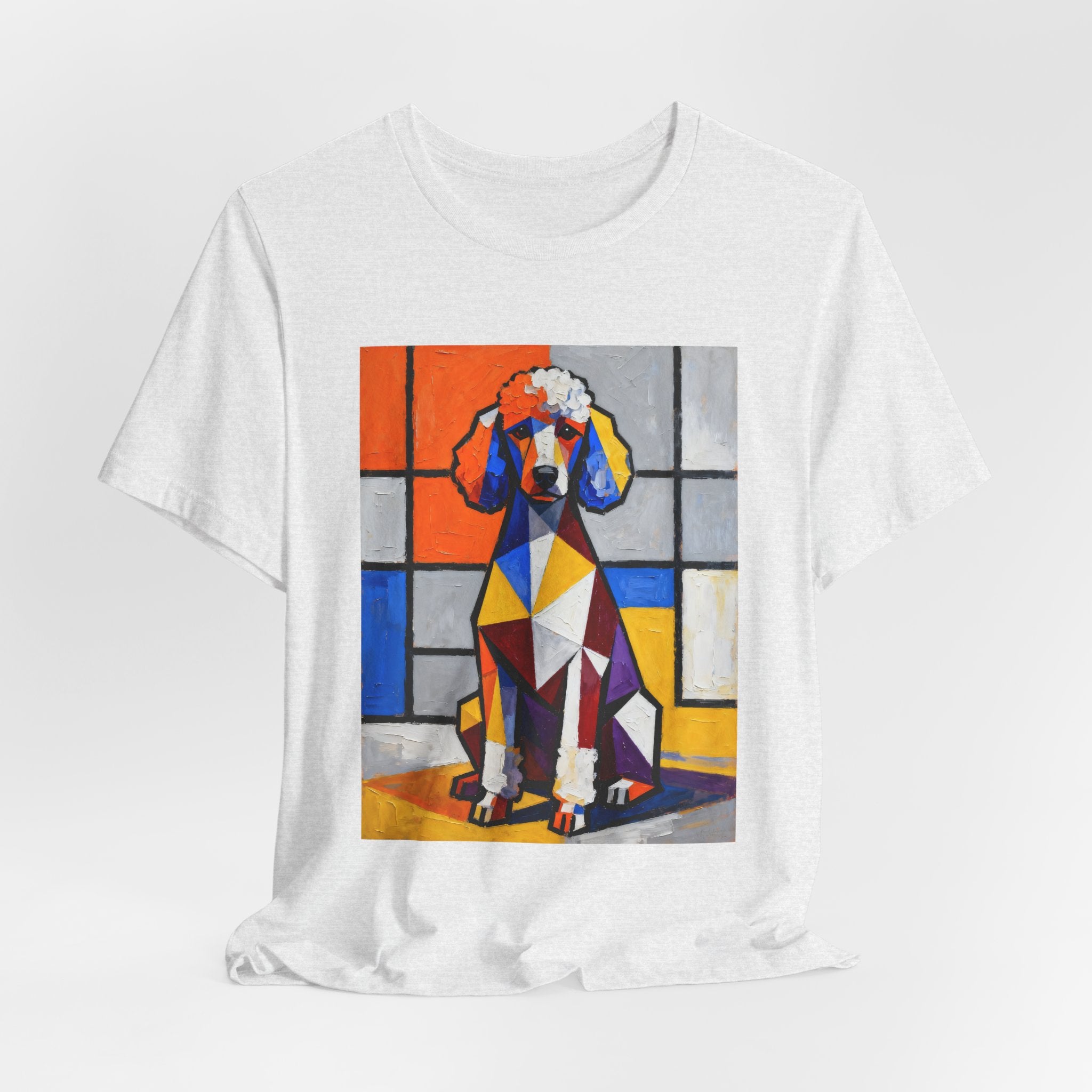 Poodle T Shirt | Living Work of Art Collection | Cubist Style