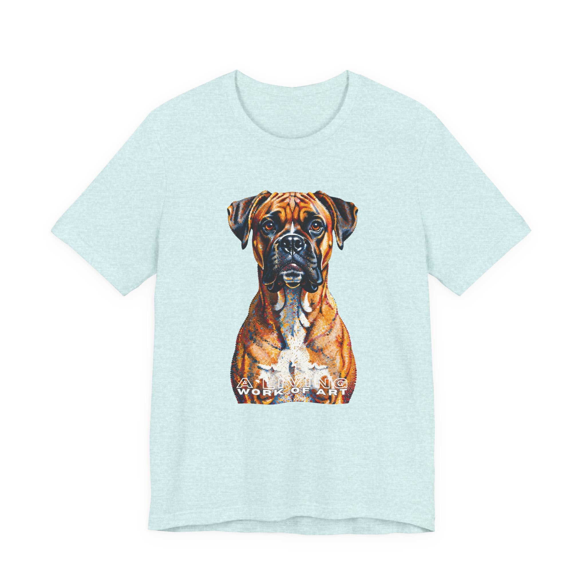 Boxer T Shirt | Living Work of Art Collection | Pointillism Style
