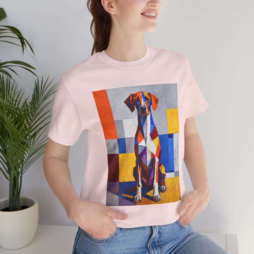 German Shorthaired Pointer T Shirt | Living Work of Art Collection | Cubist Style