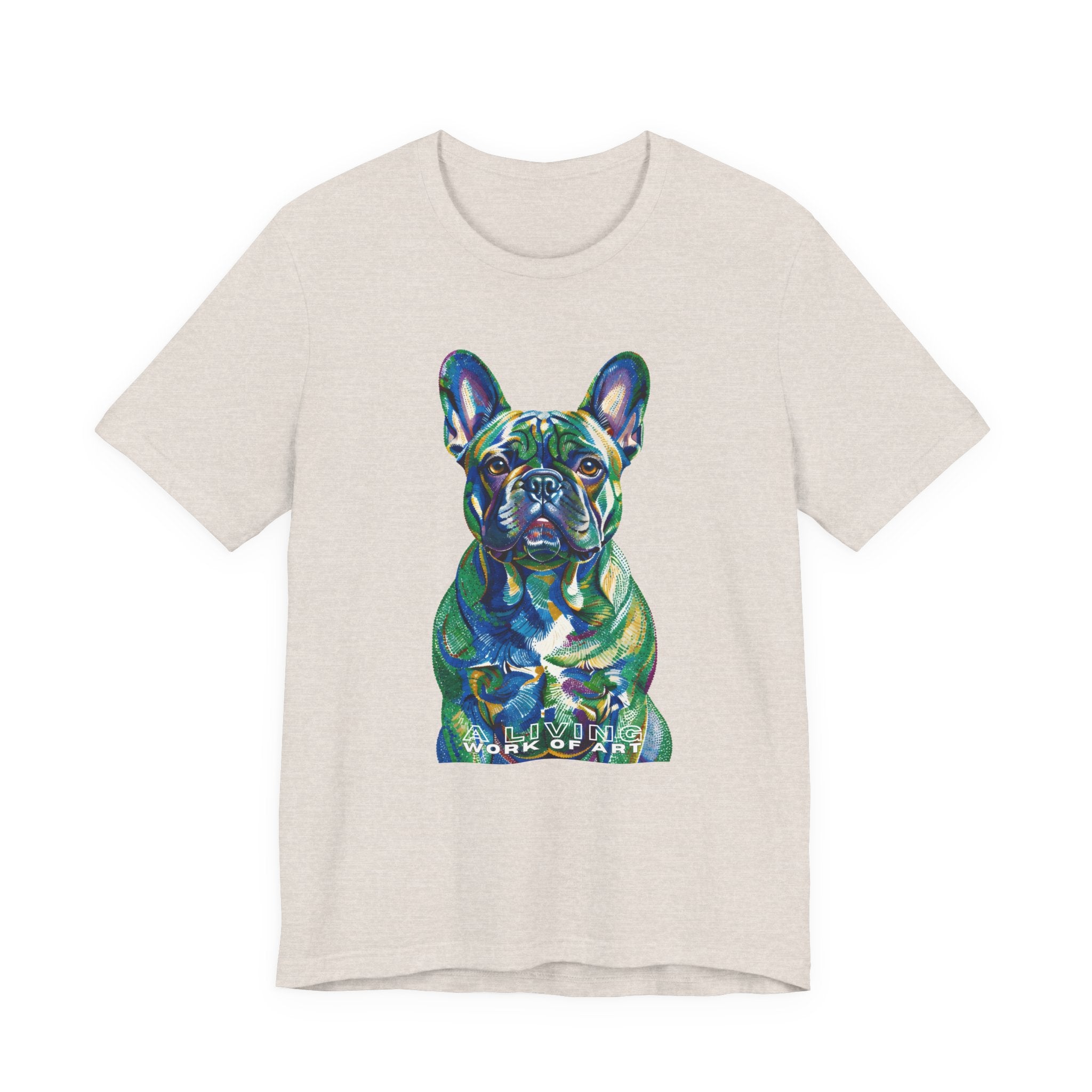 French Bulldog T Shirt | Living Work of Art Collection | Pointillism Style