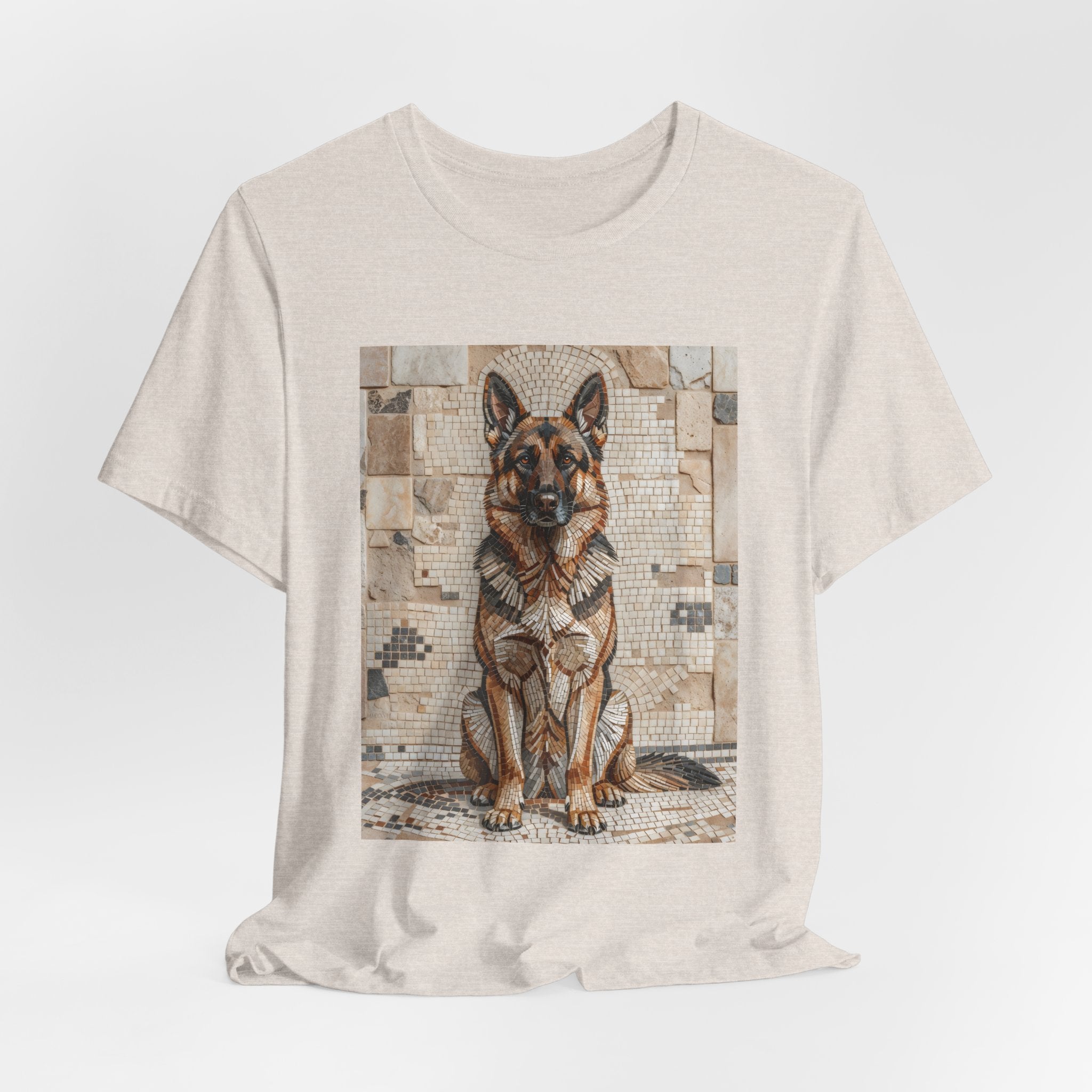 German Shepherd T Shirt | Living Work of Art Collection | Mosaic Style