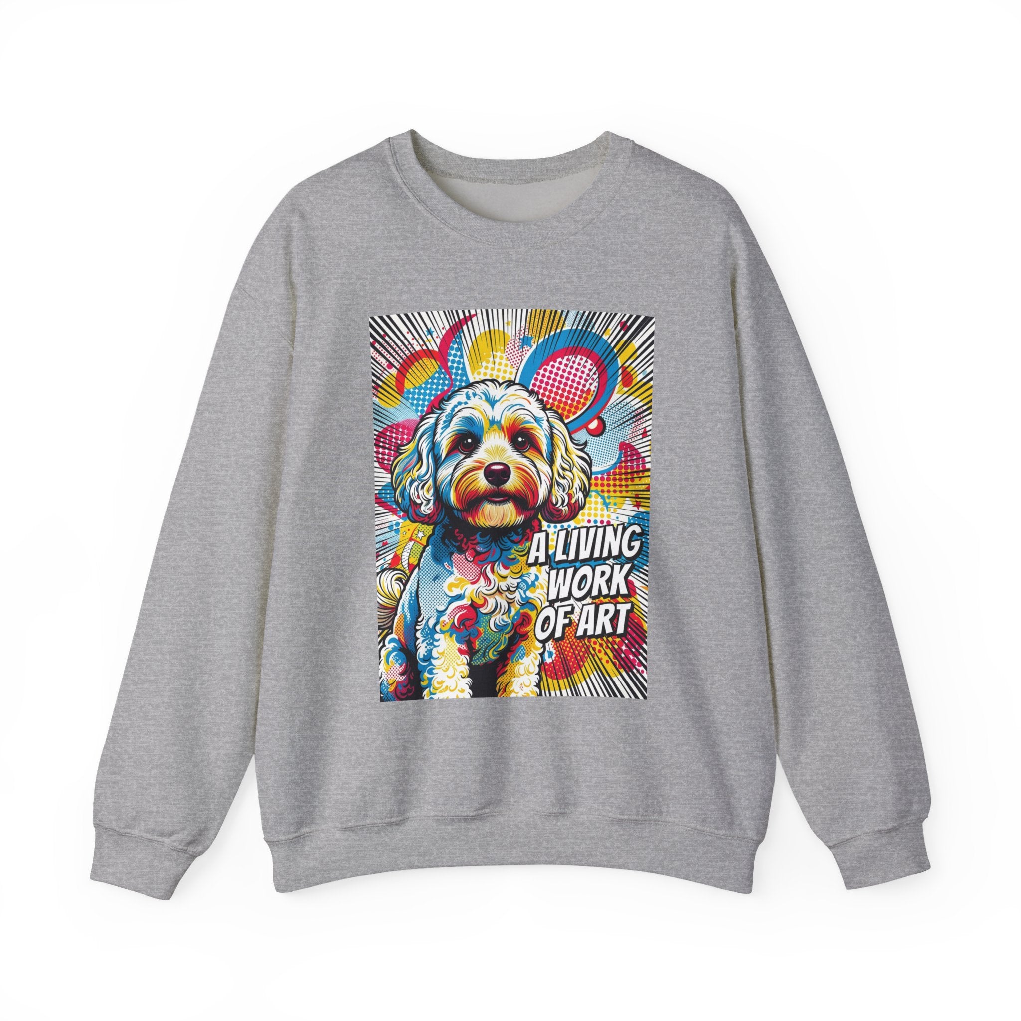 Cavapoo Sweatshirt | Living Work of Art Collection | Pop Art