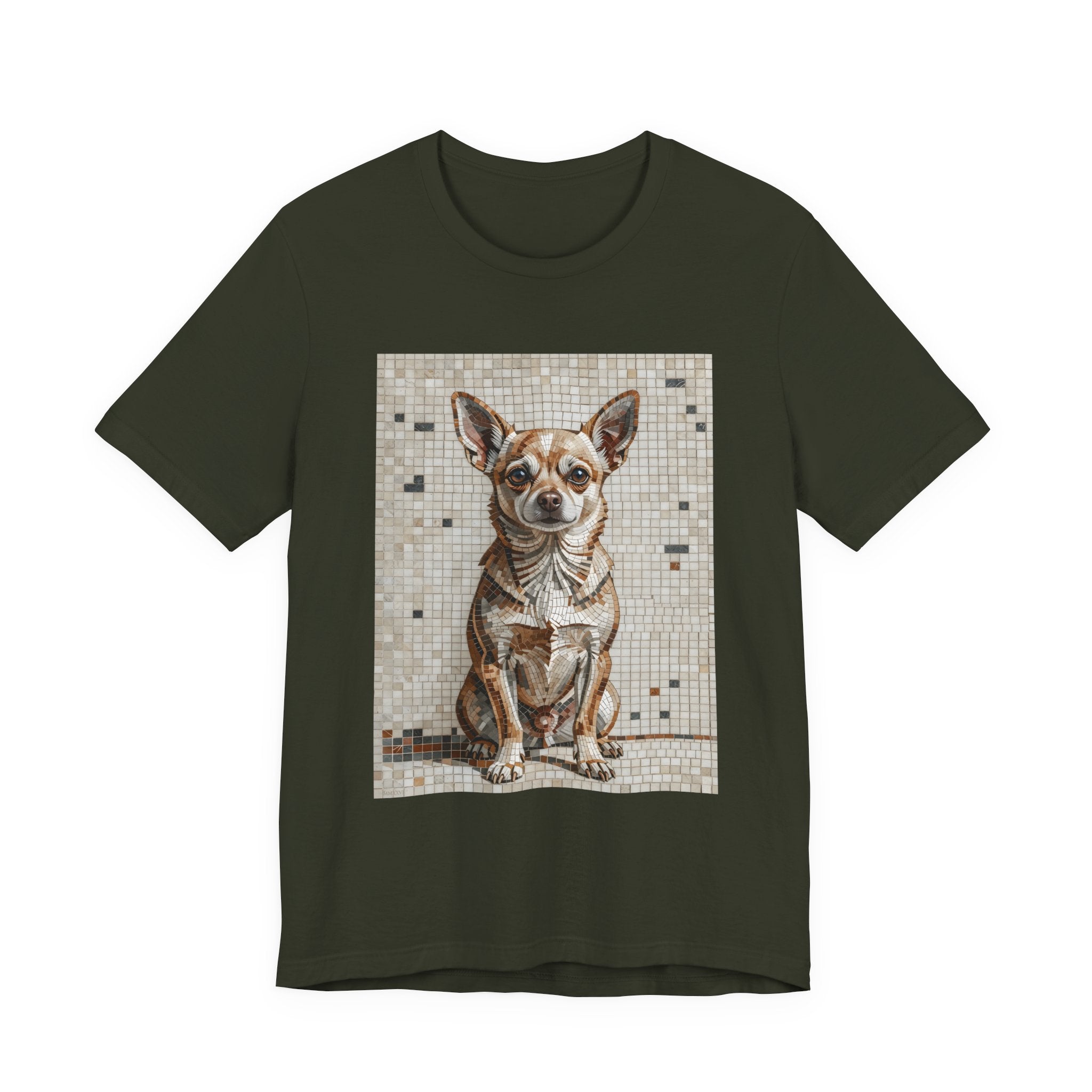Chihuahua T Shirt | Living Work of Art Collection | Mosaic Style