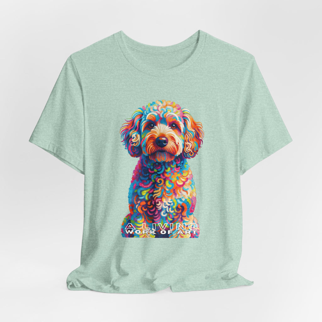 Schnoodle T Shirt | Living Work of Art Collection | Pointillism Style