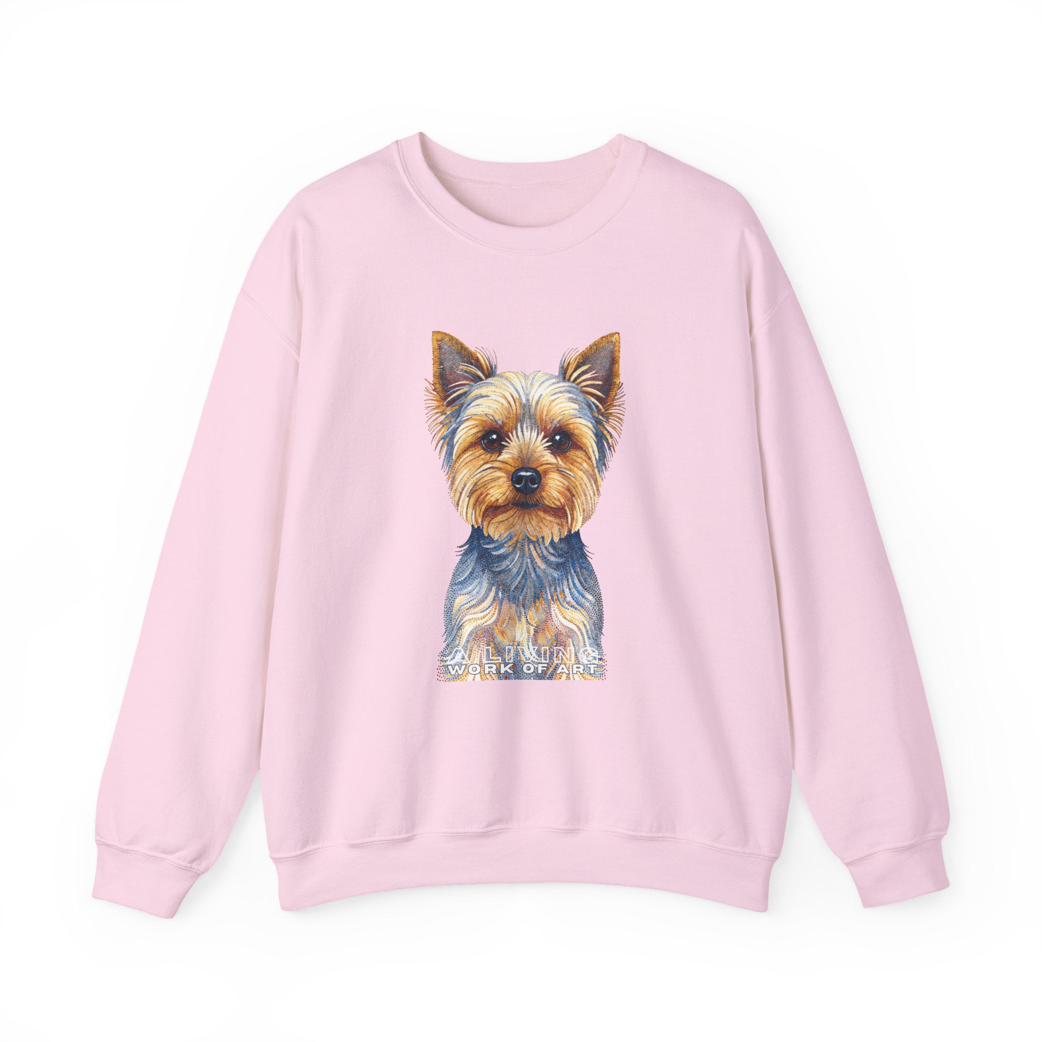 Yorkshire Terrier Sweatshirt | Living Work of Art Collection | Pointillism Style