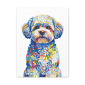 Shih-Poo Canvas Wall Art | Living Work of Art Collection | Pointillism Style Print