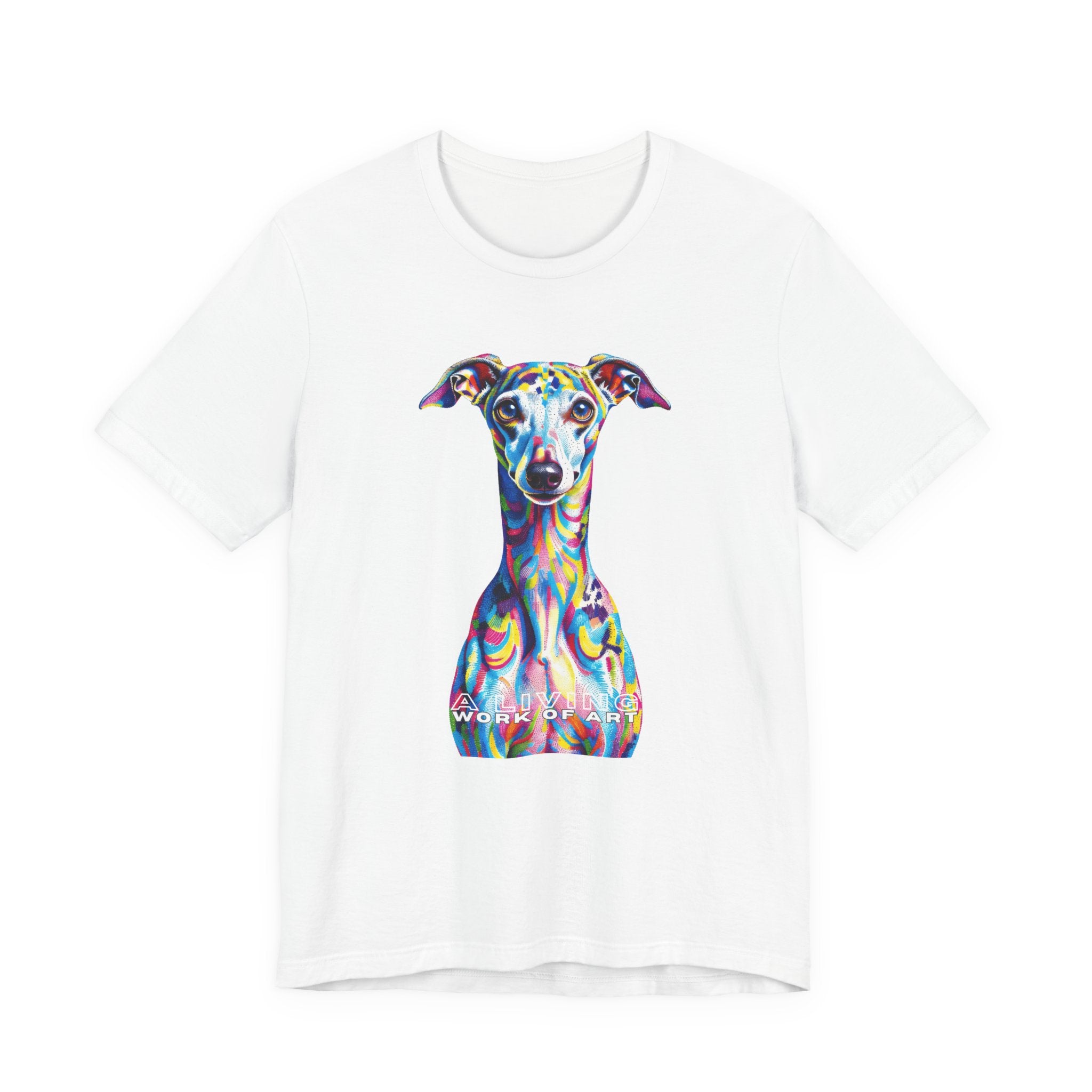 Italian Greyhound T Shirt | Living Work of Art Collection | Pointillism Style