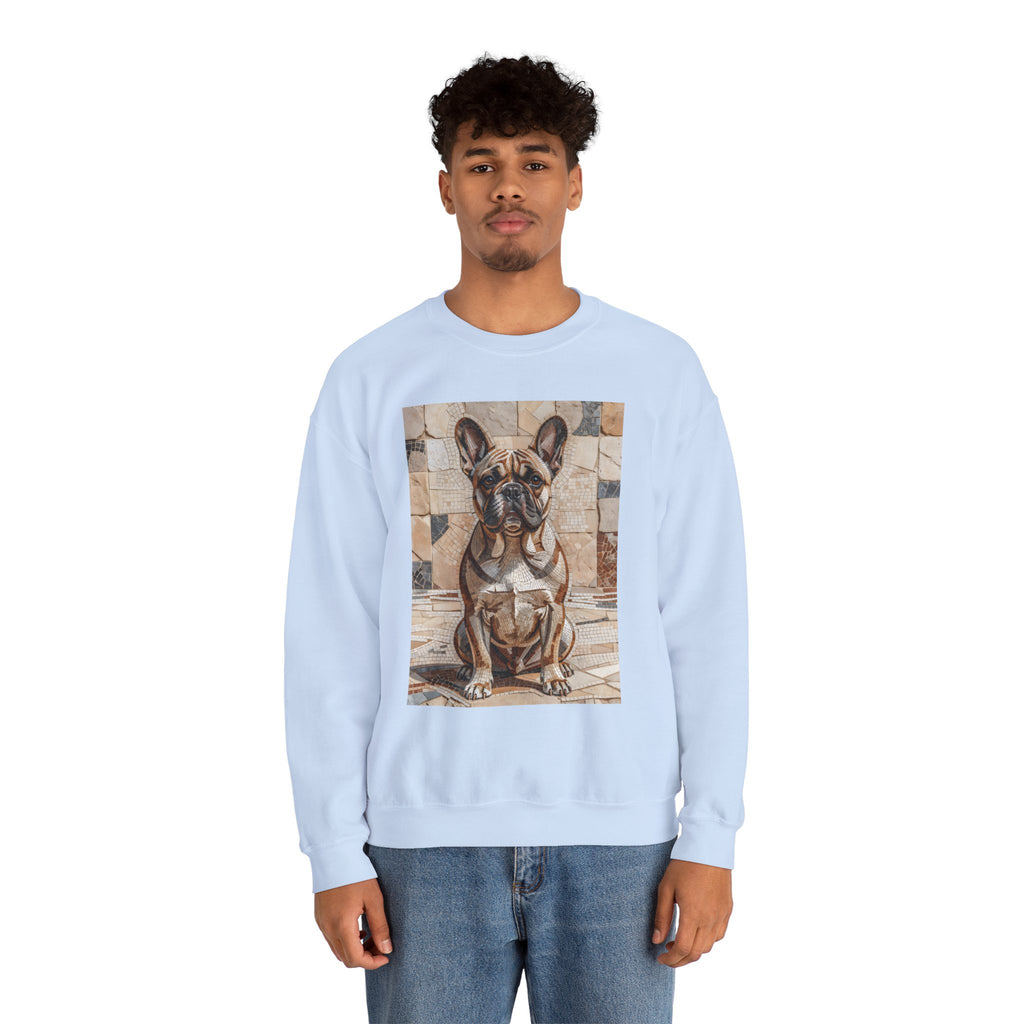 French Bulldog Sweatshirt | Living Work of Art Collection | Mosaic Style