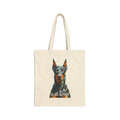 Doberman Pinscher Tote Bag | Living Work of Art Collection | Pointillism Style