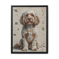 Cockapoo Canvas Wall Art | Living Work of Art Collection | Mosaic Style Print