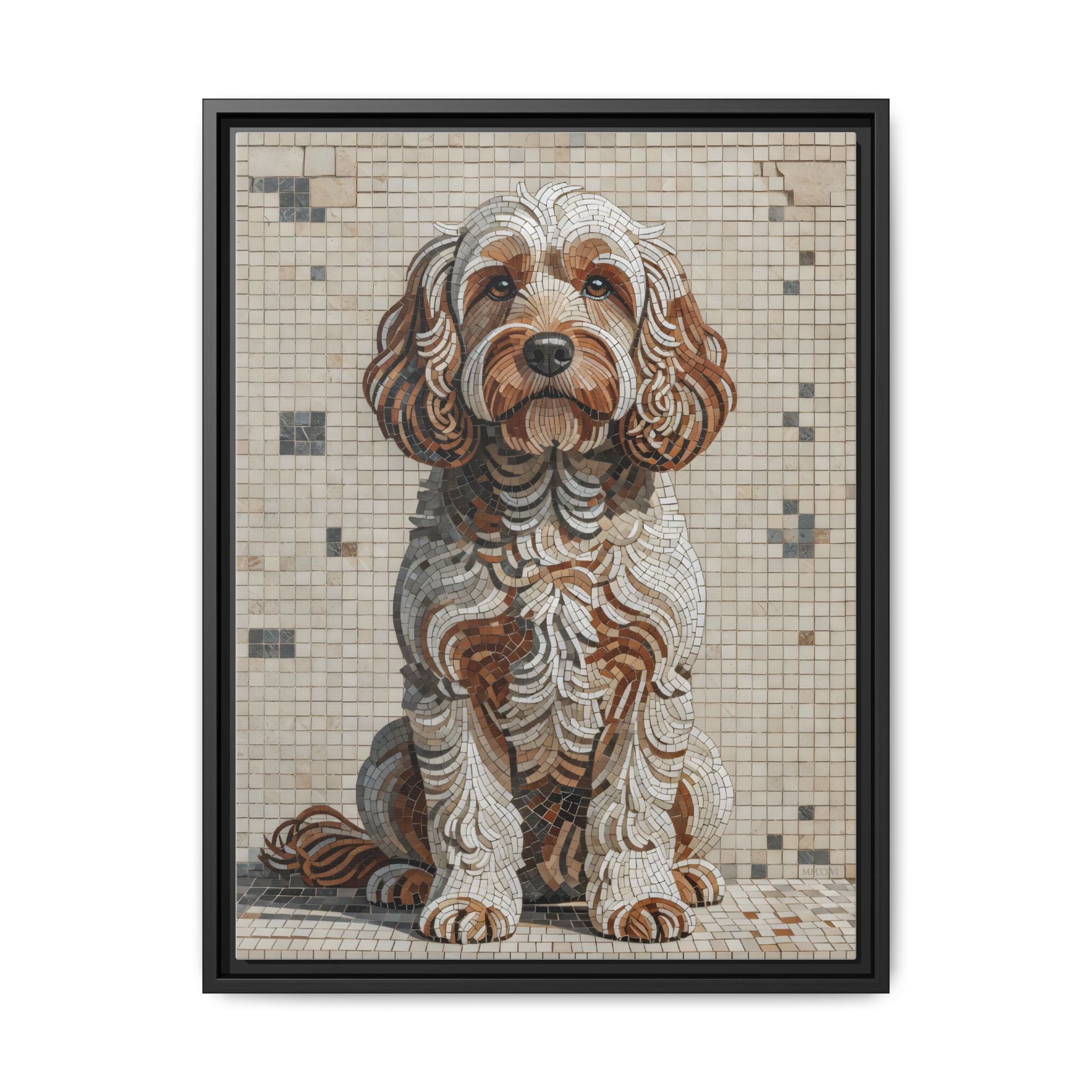 Cockapoo Canvas Wall Art | Living Work of Art Collection | Mosaic Style Print