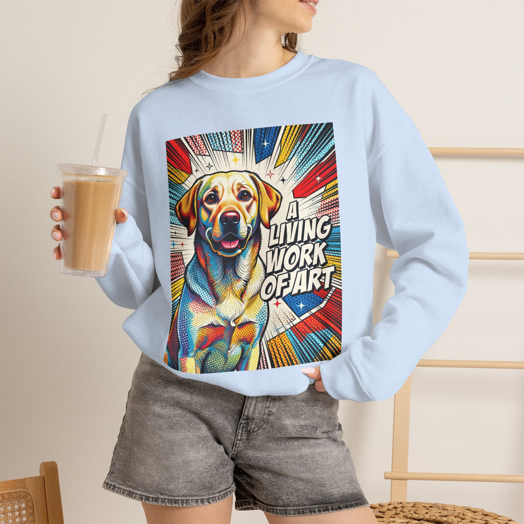 Labrador Retriever Sweatshirt | Living Work of Art Collection | Pop Art