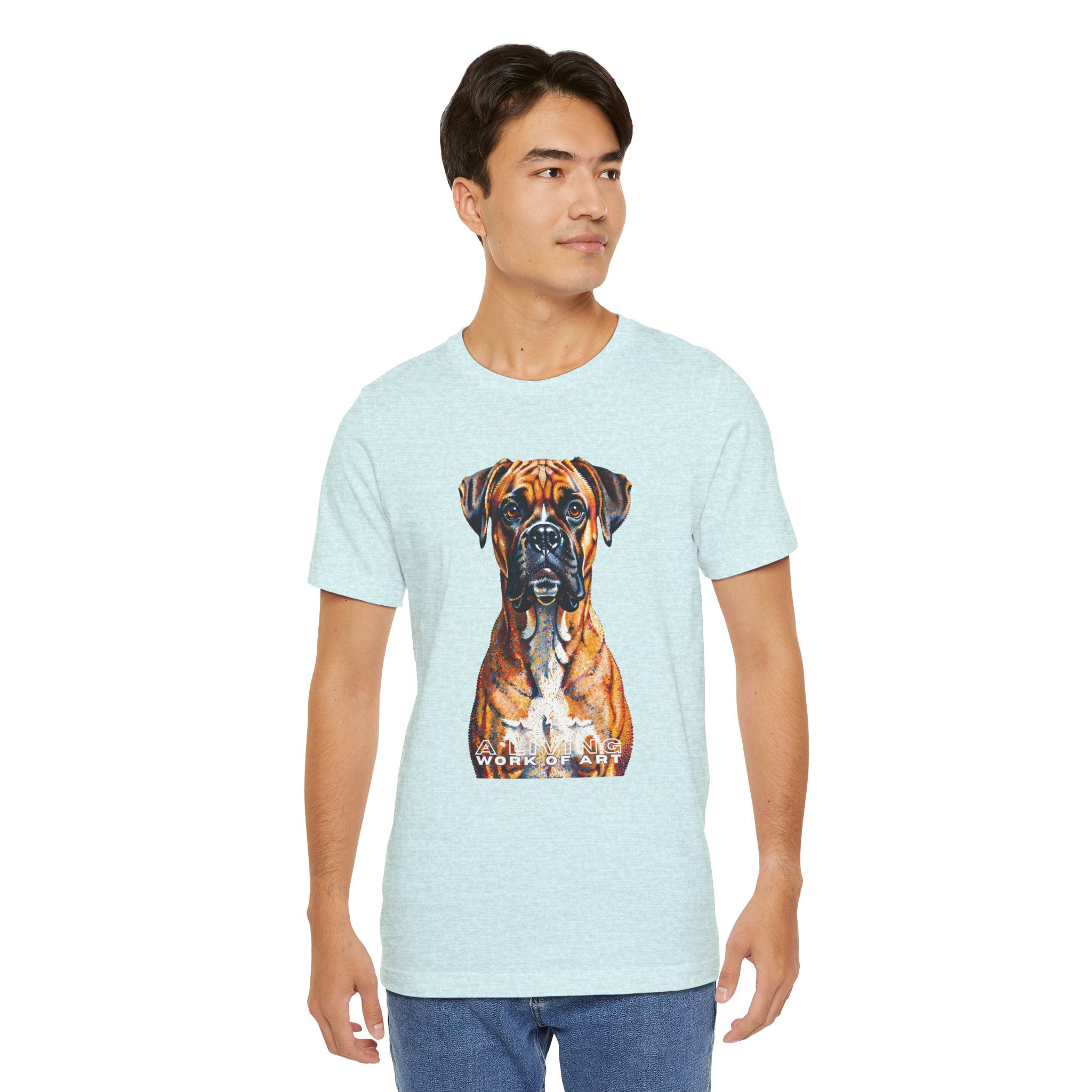 Boxer T Shirt | Living Work of Art Collection | Pointillism Style